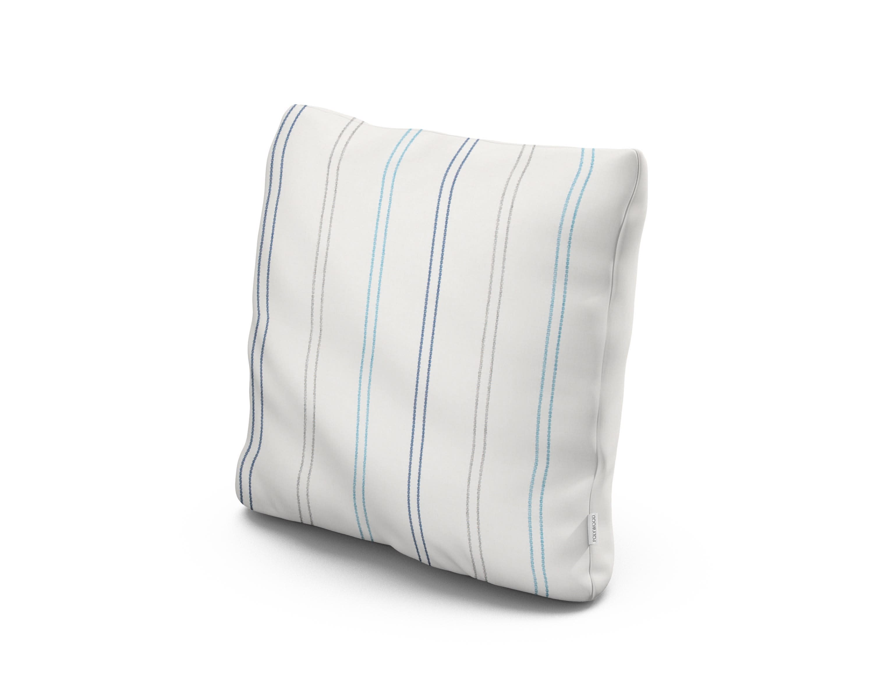 18" Outdoor Throw Pillow in Marine High Tide