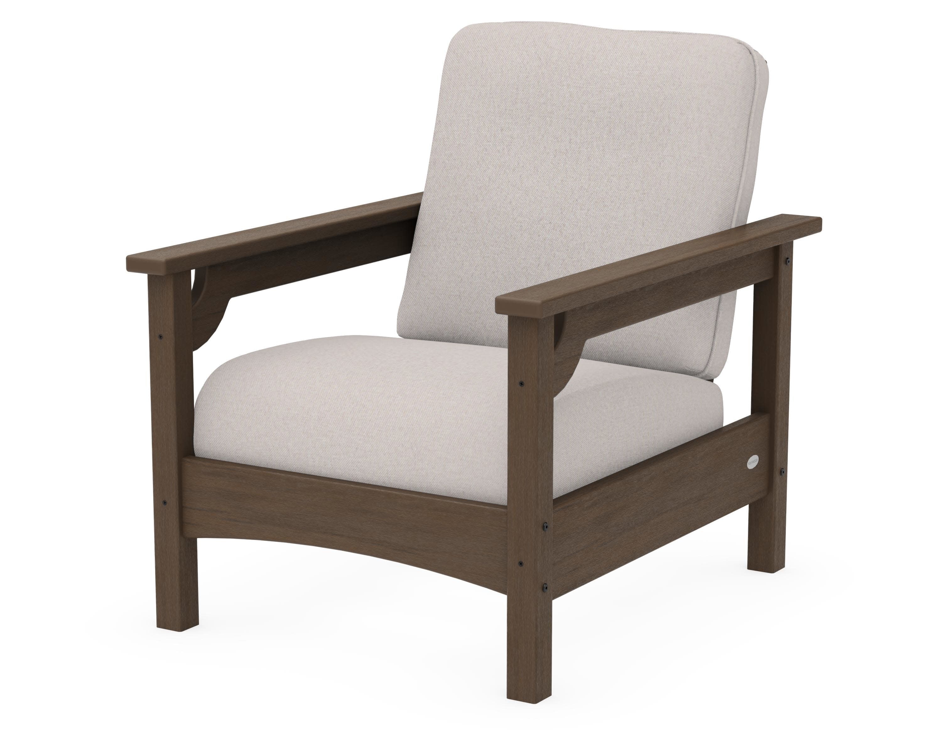 Club Chair in Kona / Dune Burlap