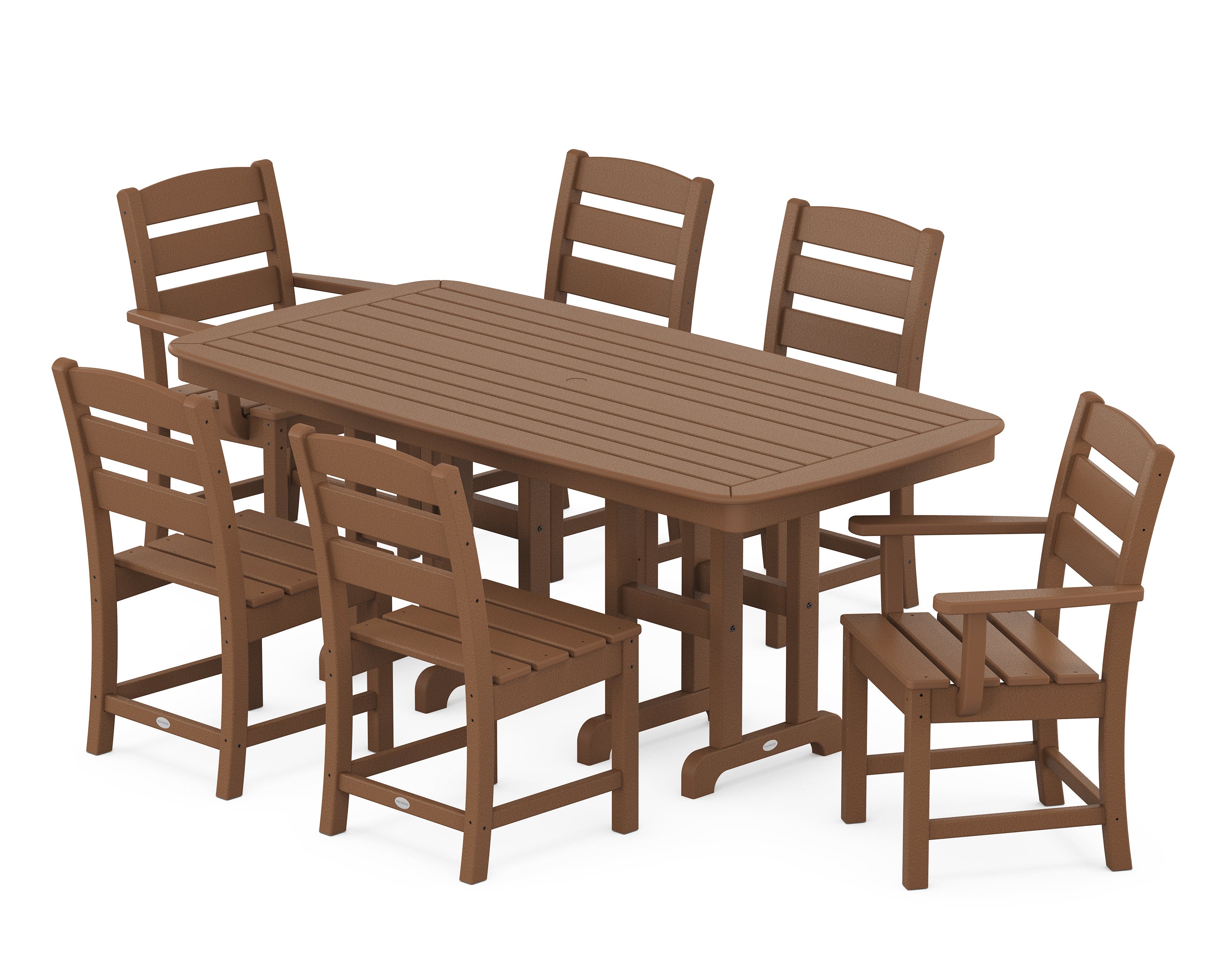 Lakeside 7-Piece Dining Set in Teak