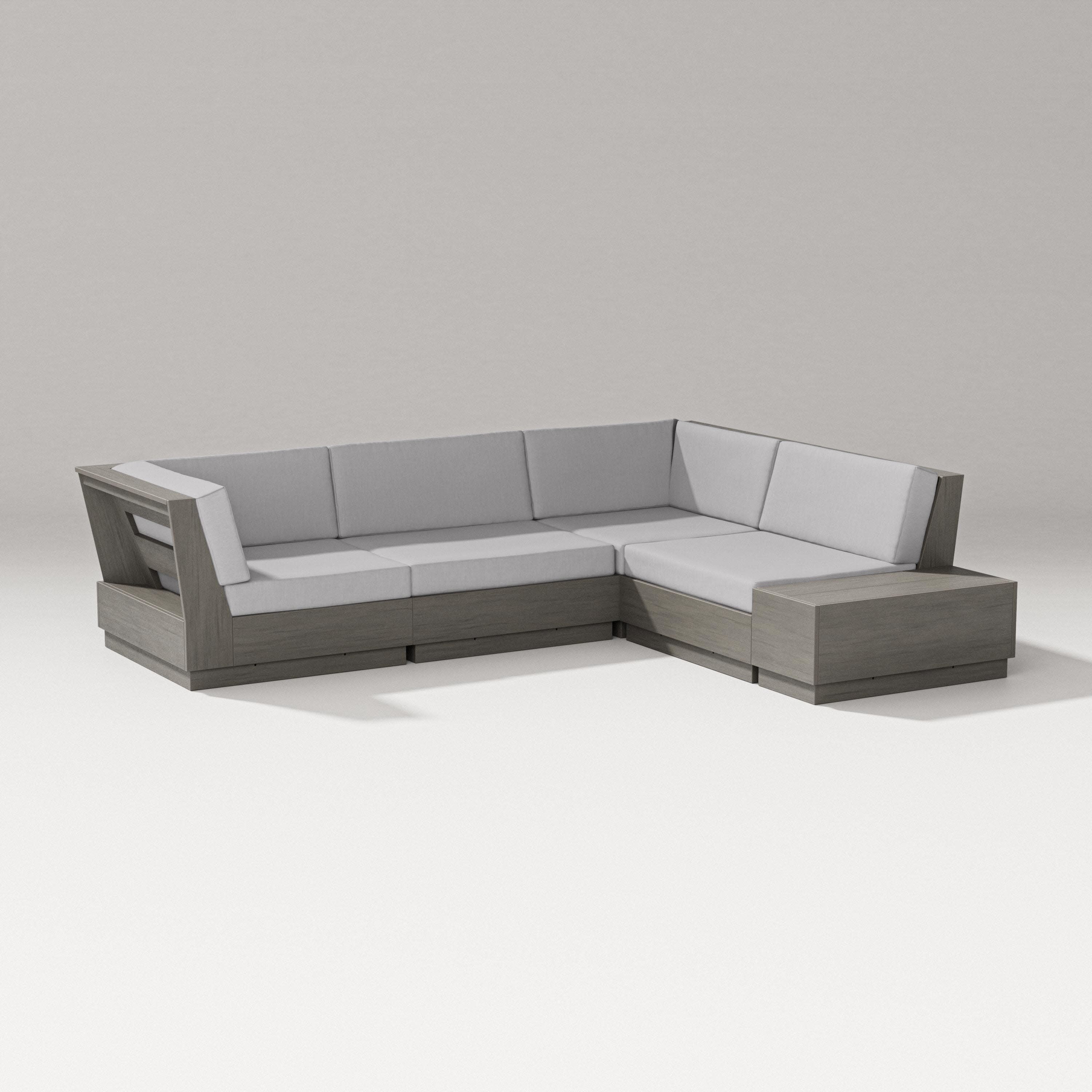 Elevate Corner Sectional in Driftwood / Granite