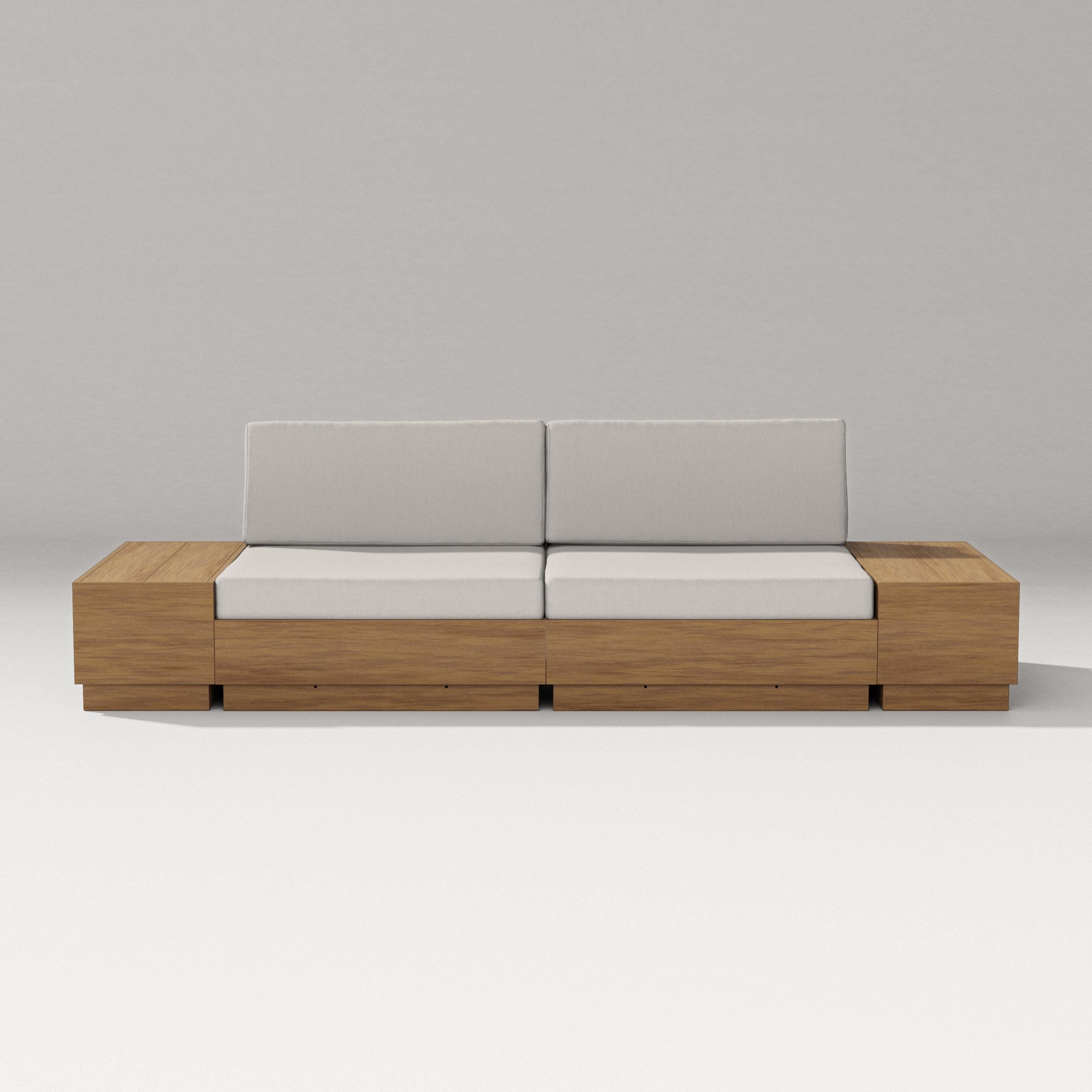 Elevate 4-Piece Loveseat Sectional in Natural / Cast Ash