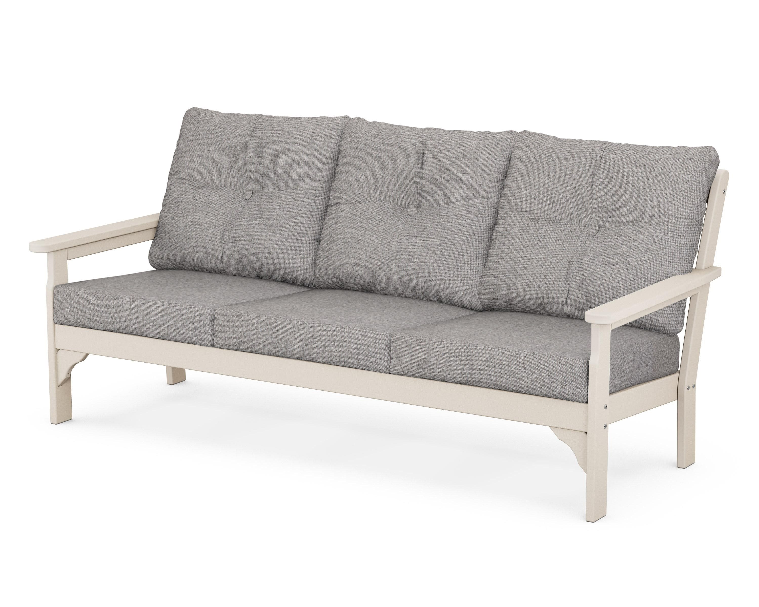 Vineyard Deep Seating Sofa in Sand / Grey Mist