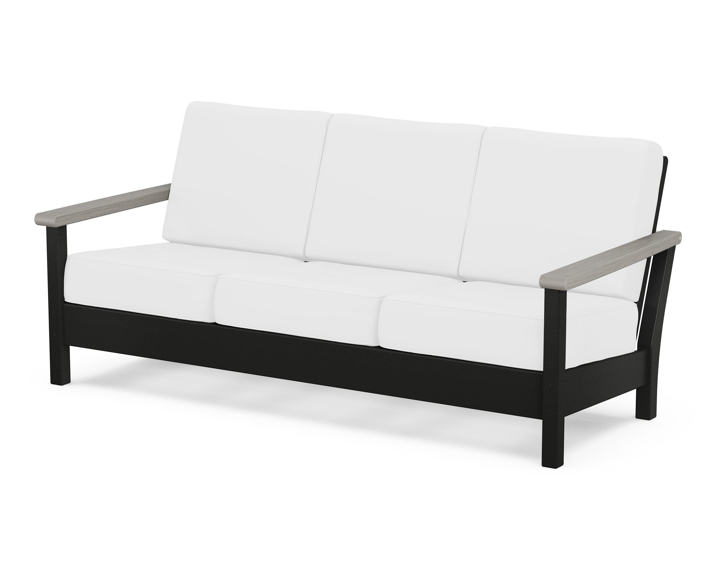 Harbour Deep Seating Sofa in Black / Driftwood / Natural