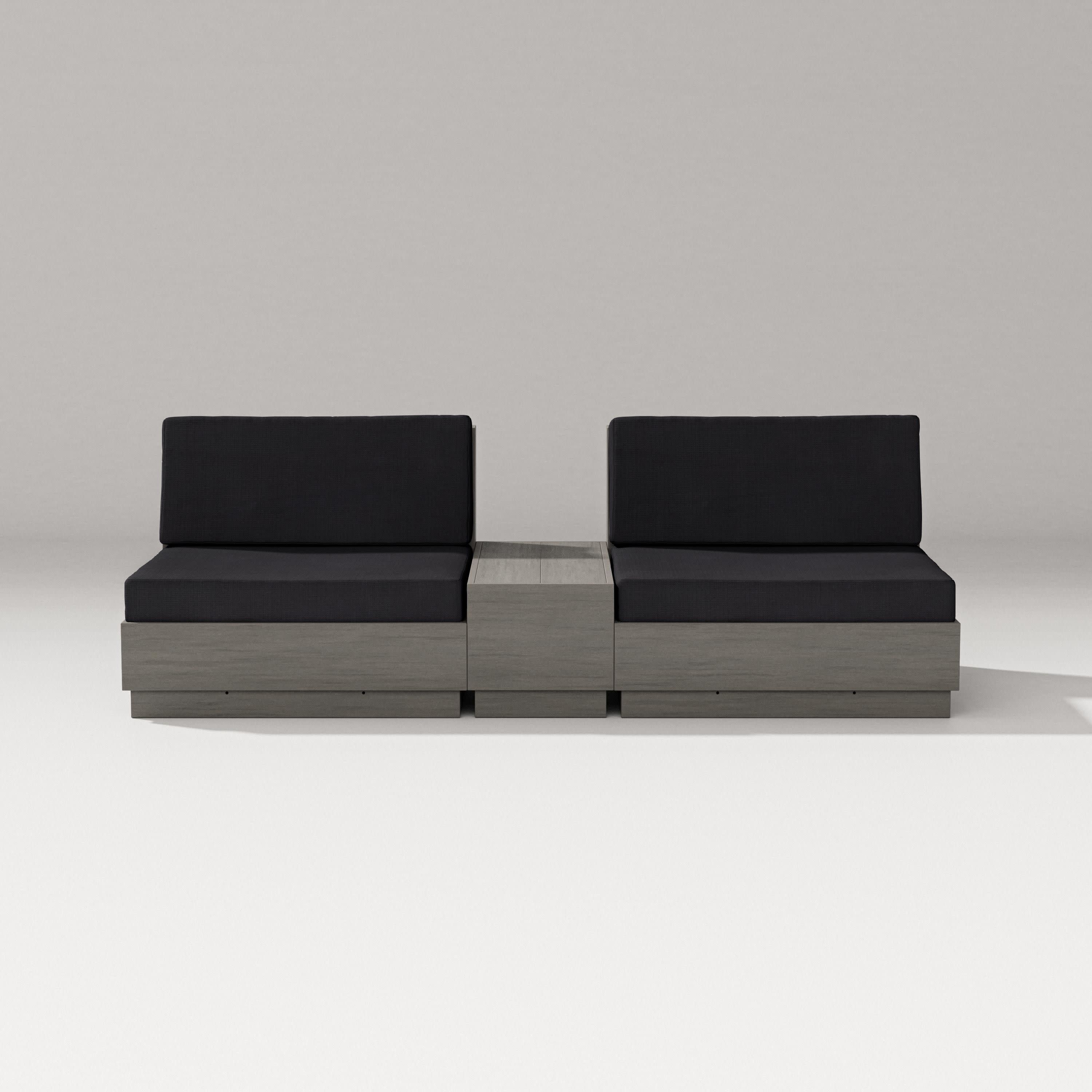 Elevate Lounge Chair Set in Driftwood / Midnight Linen