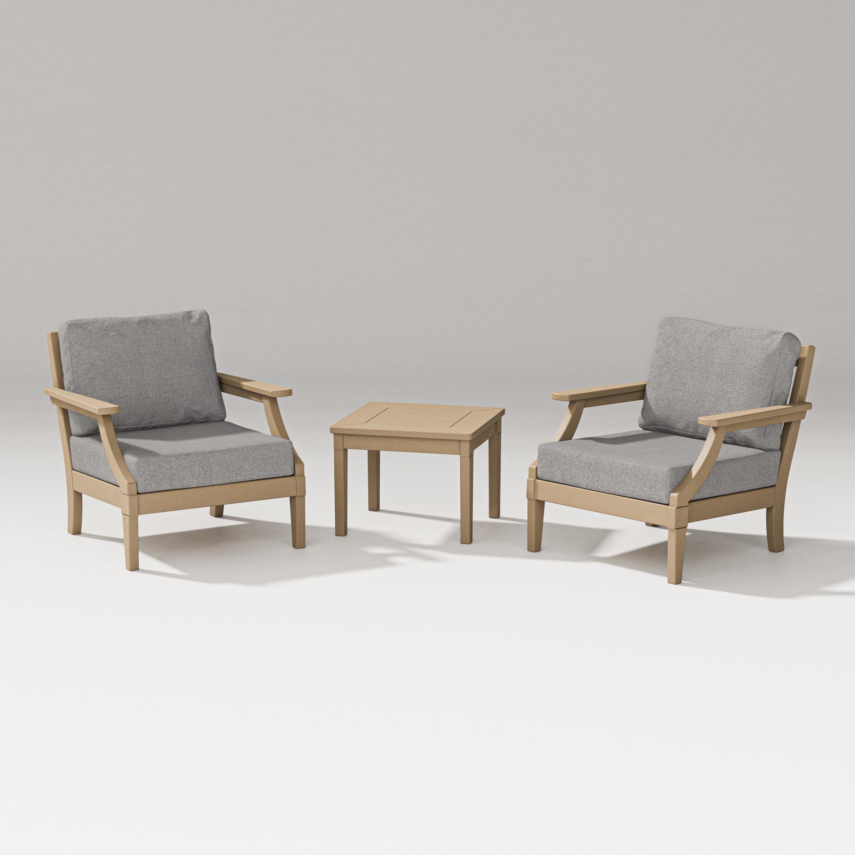 Estate 3-Piece Lounge Chair Set in Vintage Sahara / Grey Mist