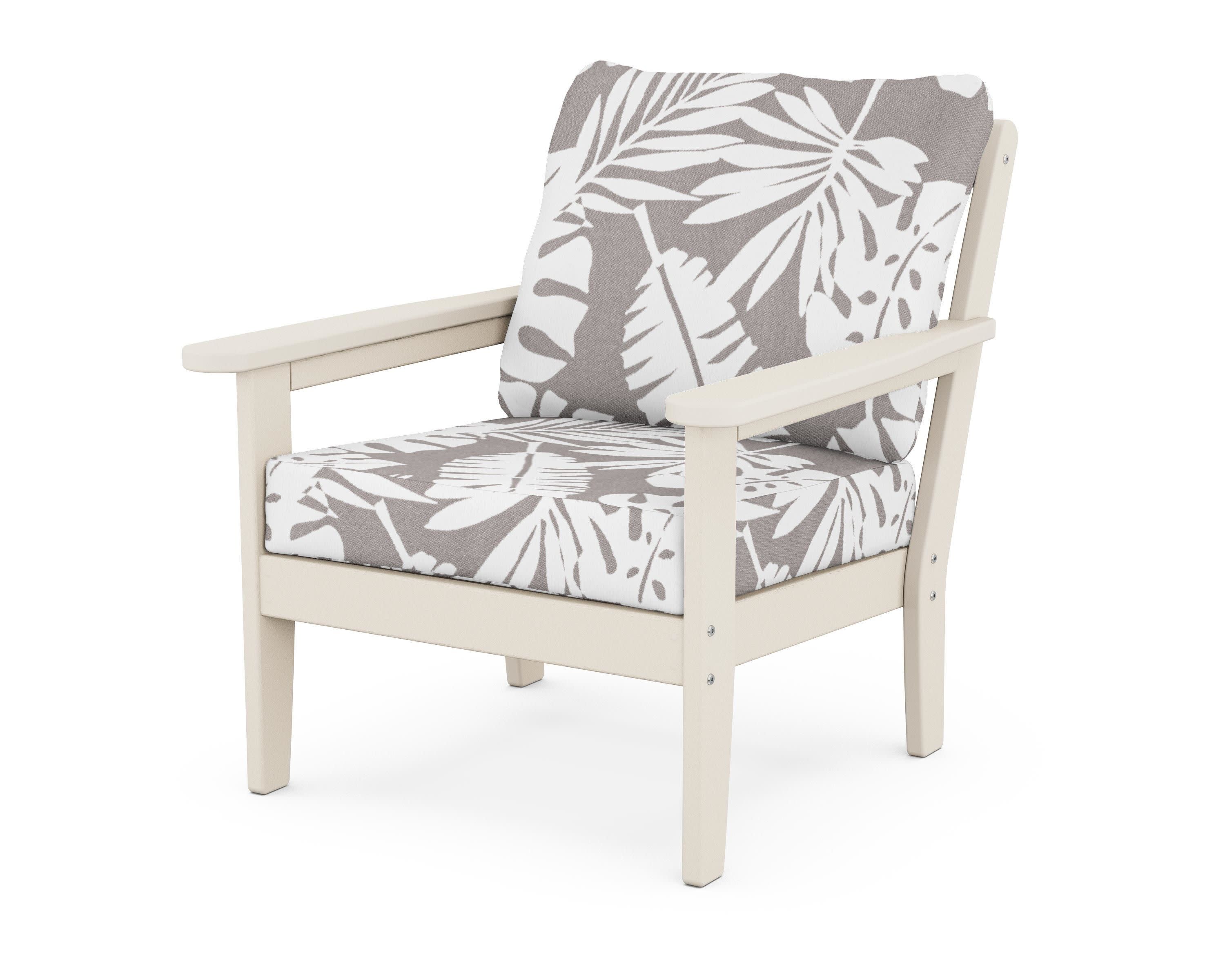 Cottage Deep Seating Chair in Sand / Leaf Grey Mist