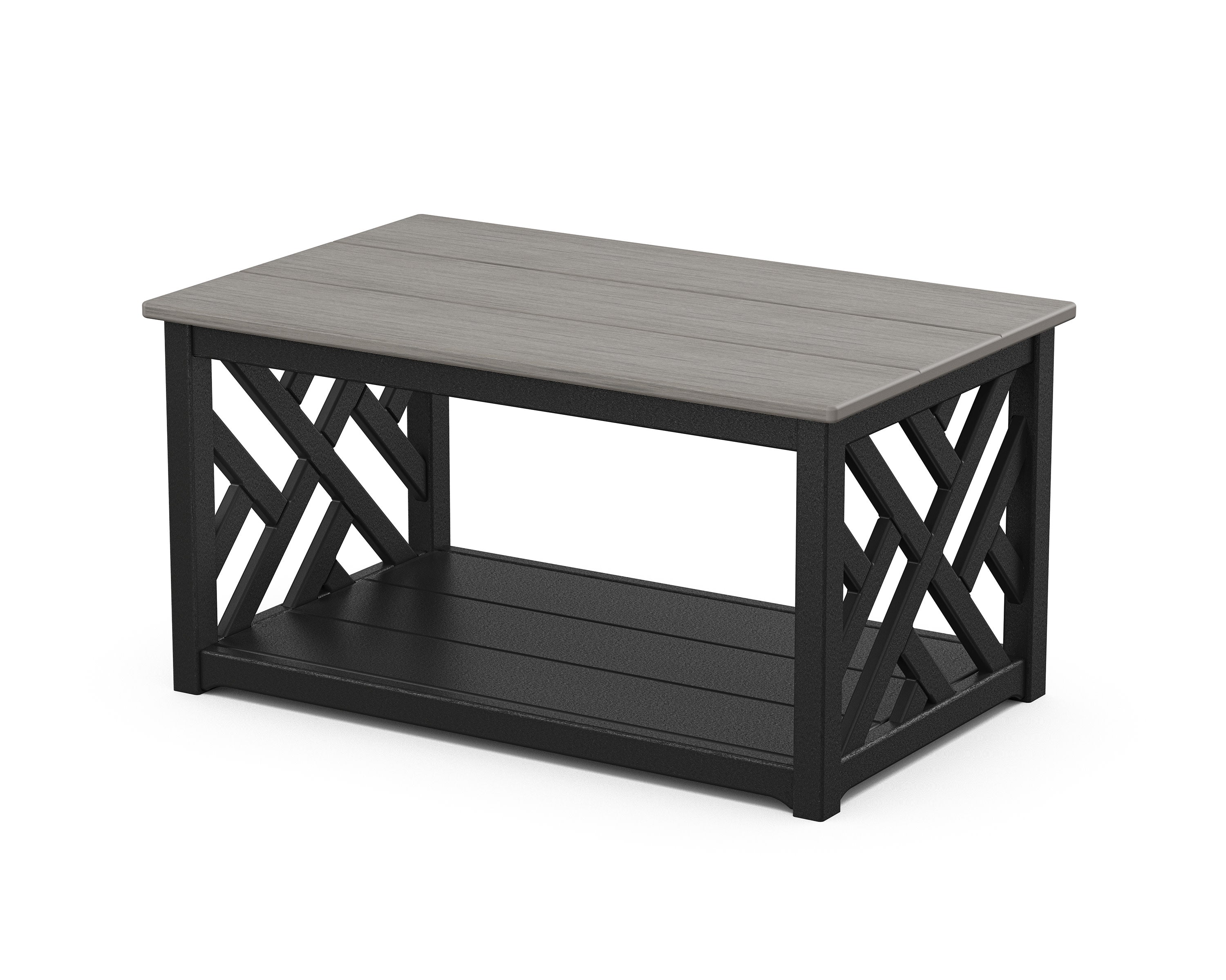 Chippendale Coffee Table in Black / Driftwood