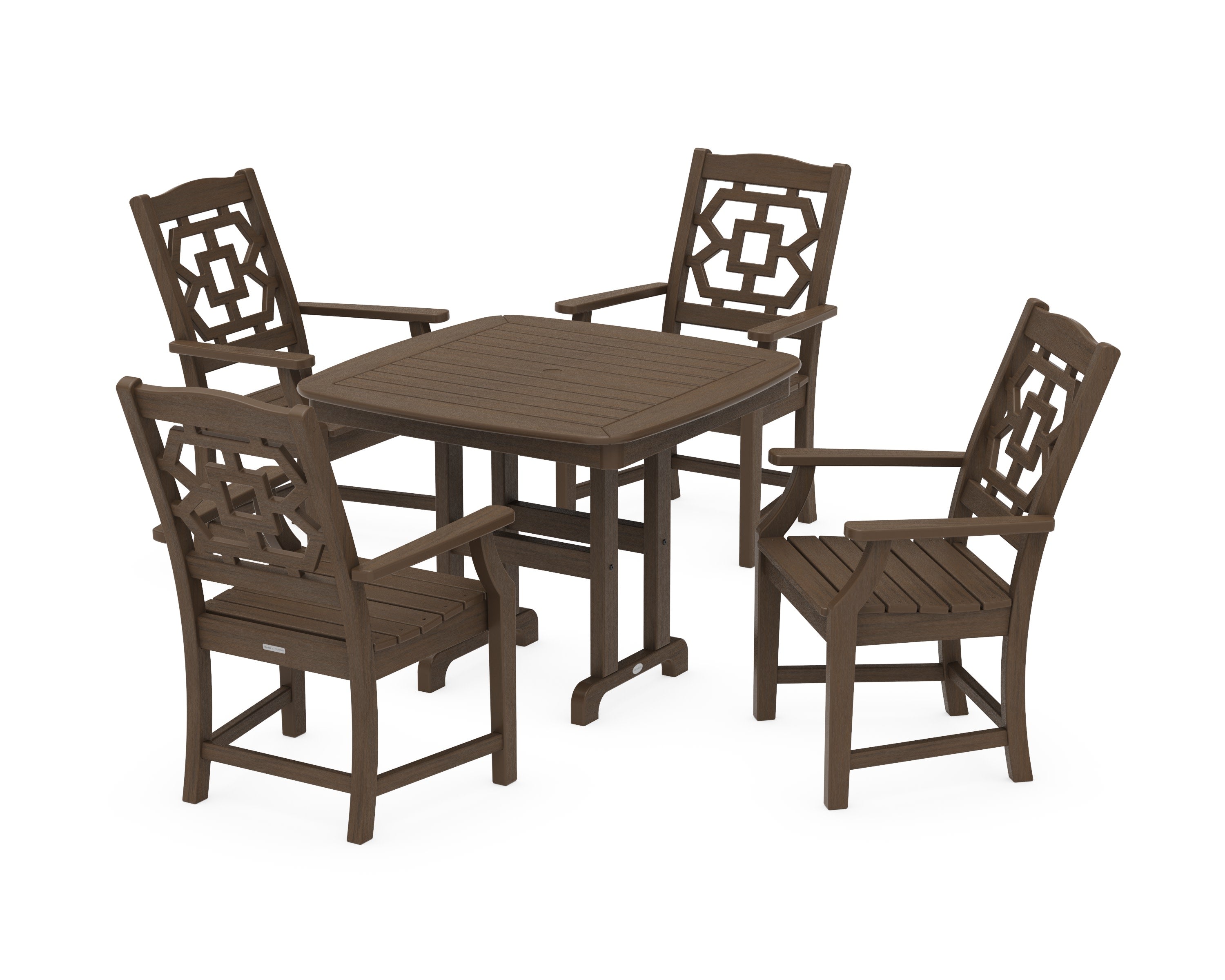 Chinoiserie 5-Piece Dining Set in Kona