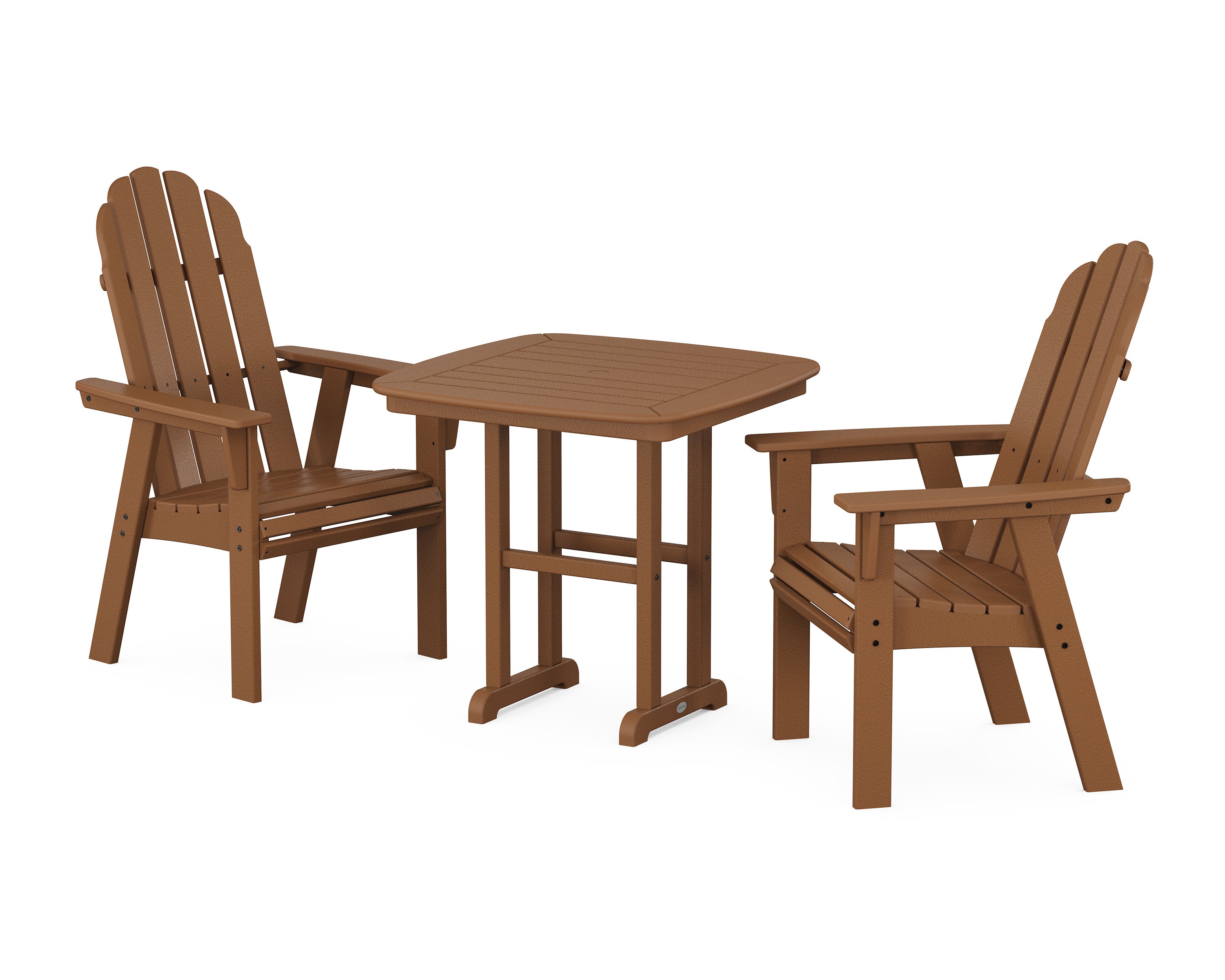 Vineyard Adirondack 3-Piece Dining Set in Teak