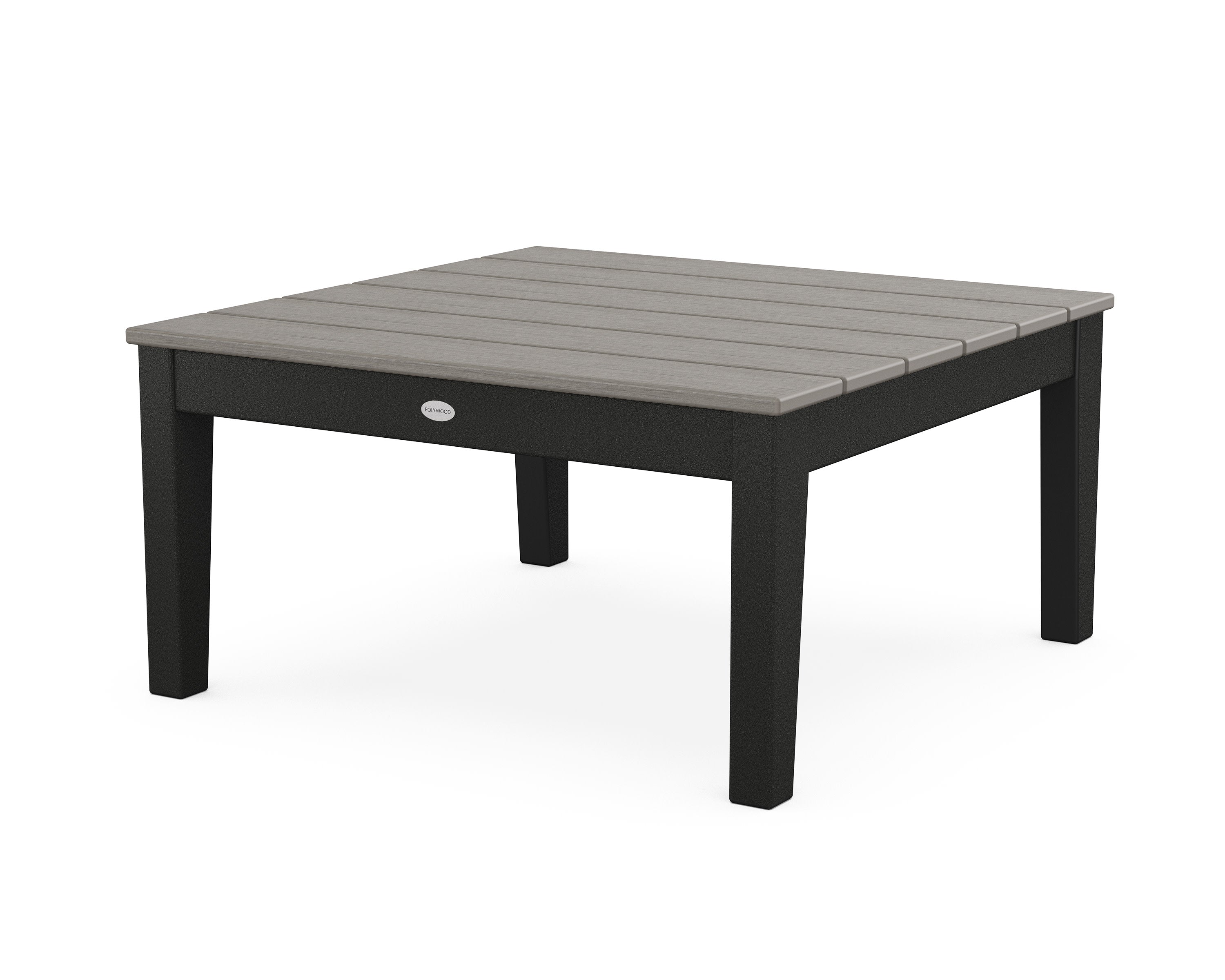Newport 36" Conversation Table in Black / Driftwood