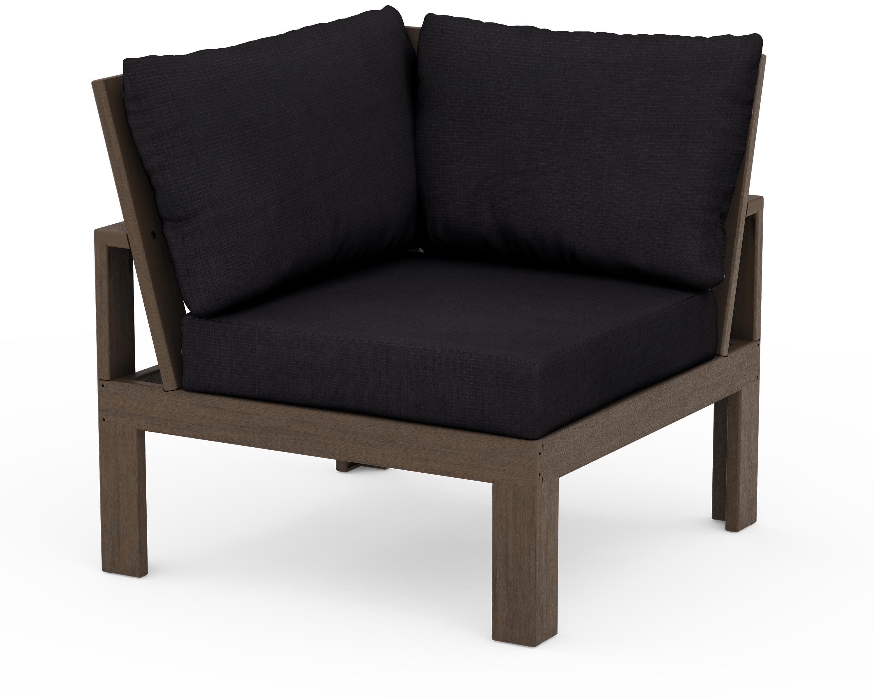 Modular Corner Chair in Kona / Midnight Linen