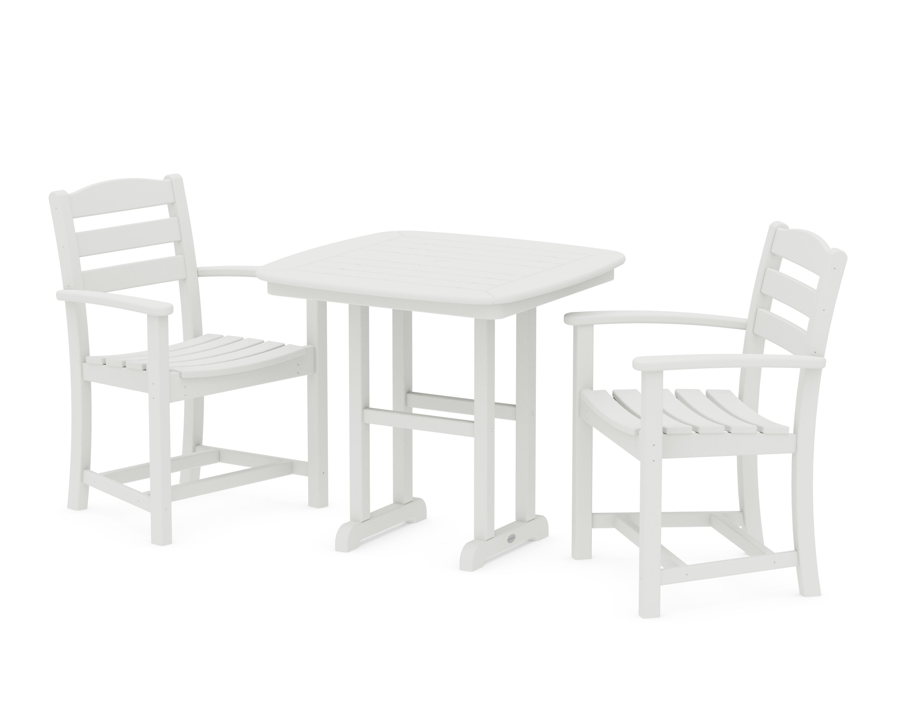 La Casa Caf 3-Piece Dining Set in Vintage White