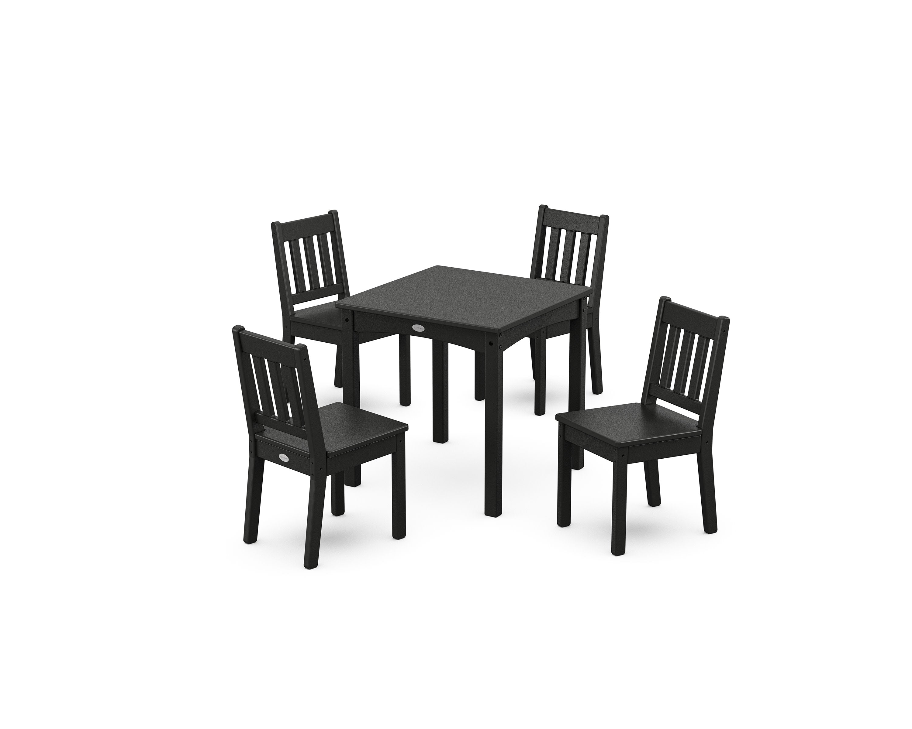 Vineyard Kids 5-Piece Dining Set in Black