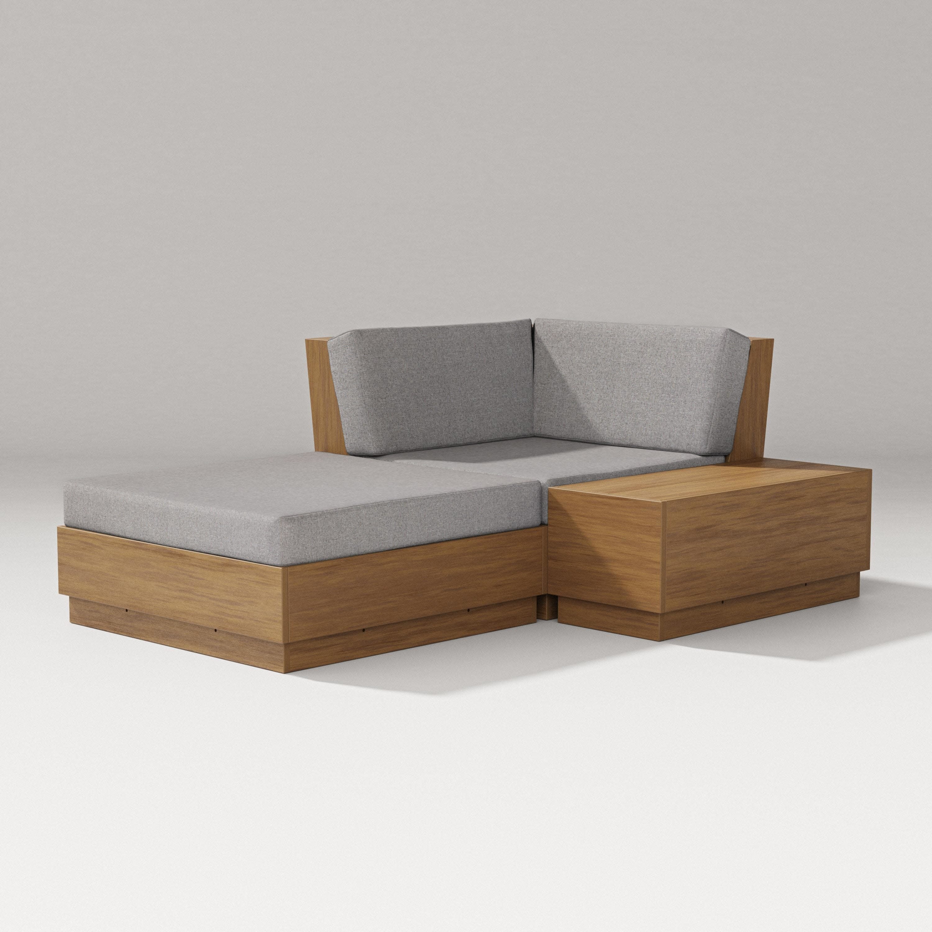 Elevate Corner Chaise in Natural / Grey Mist