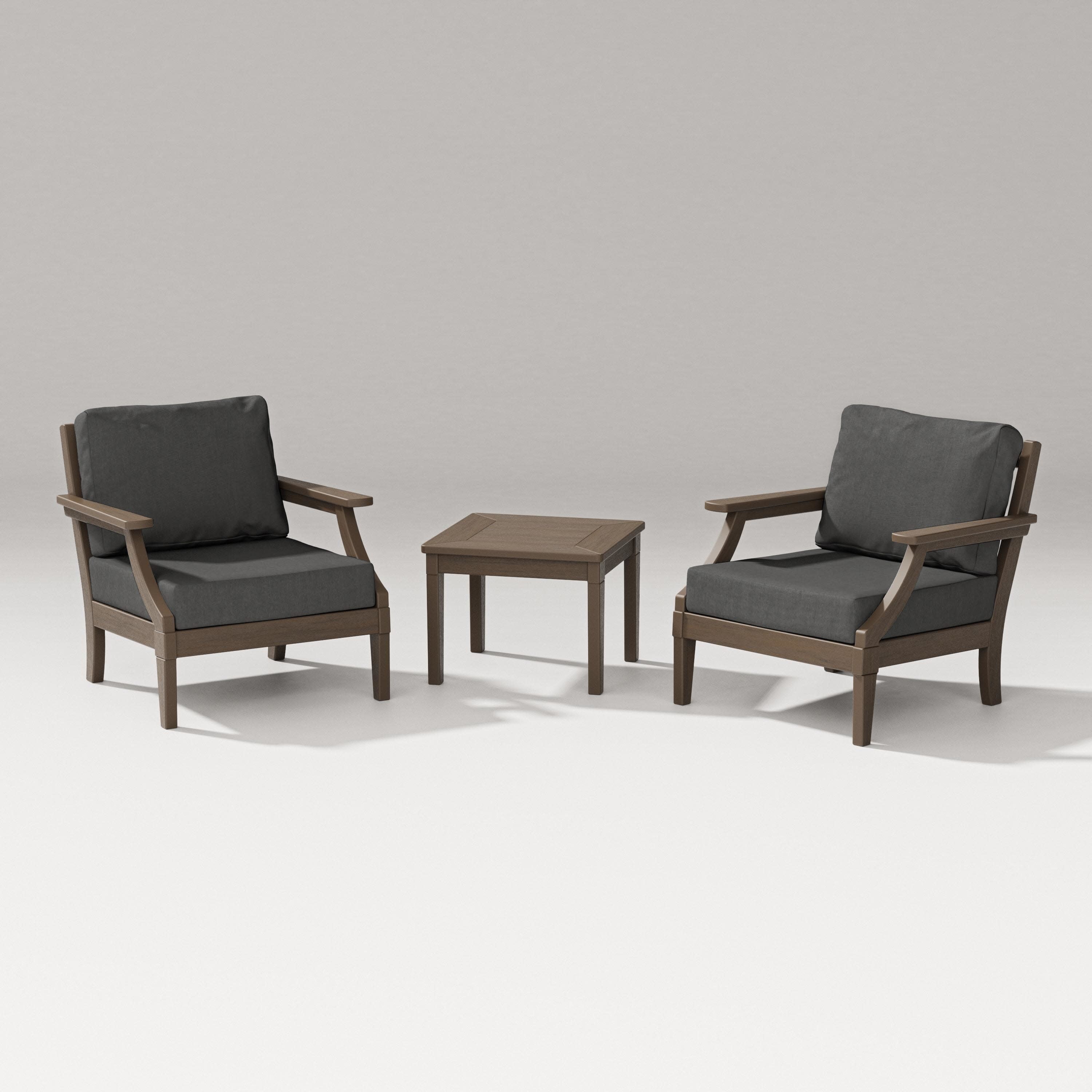 Estate 3-Piece Lounge Chair Set in Kona / Spectrum Carbon
