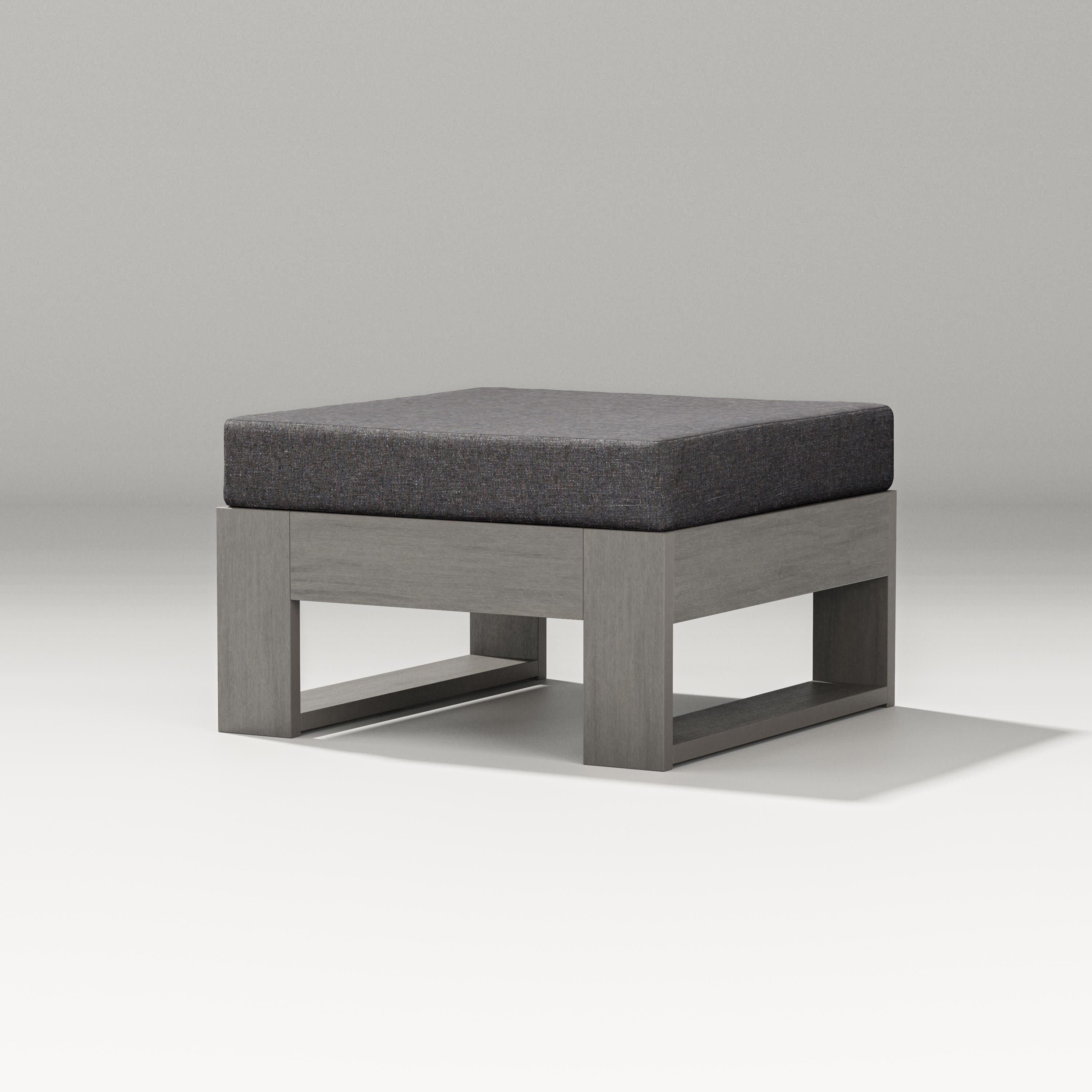Latitude Lounge Ottoman in Driftwood / Ash Charcoal