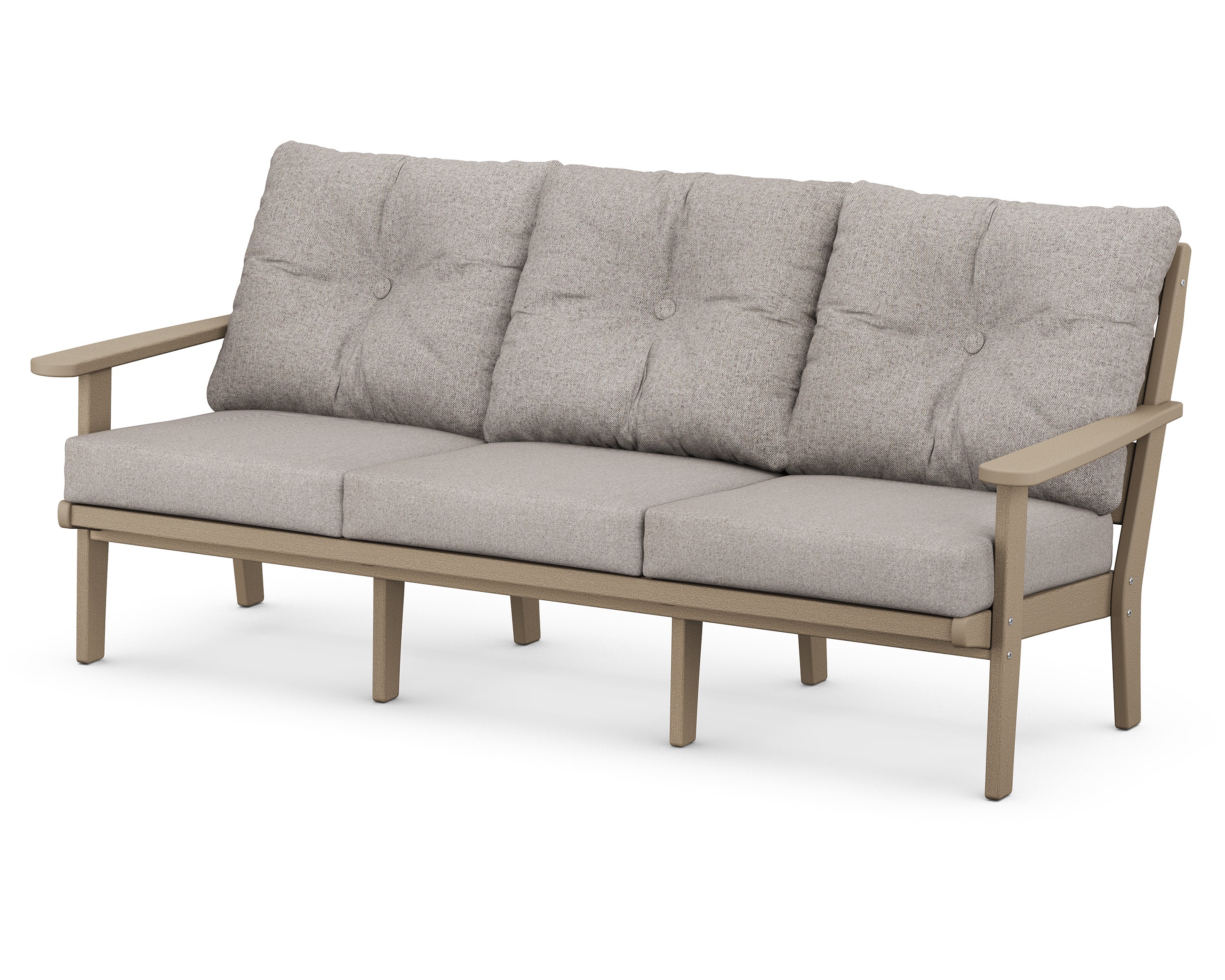 Lakeside Deep Seating Sofa in Vintage Sahara / Weathered Tweed