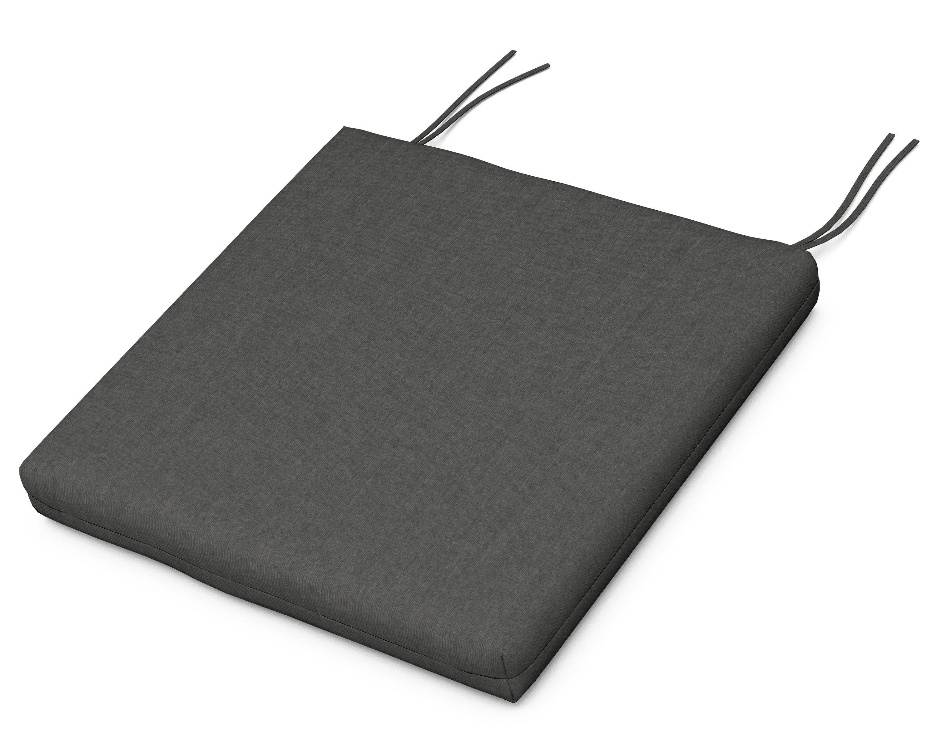 Seat Cushion - 17"D x 17.5"W x 2.5"H in Spectrum Carbon