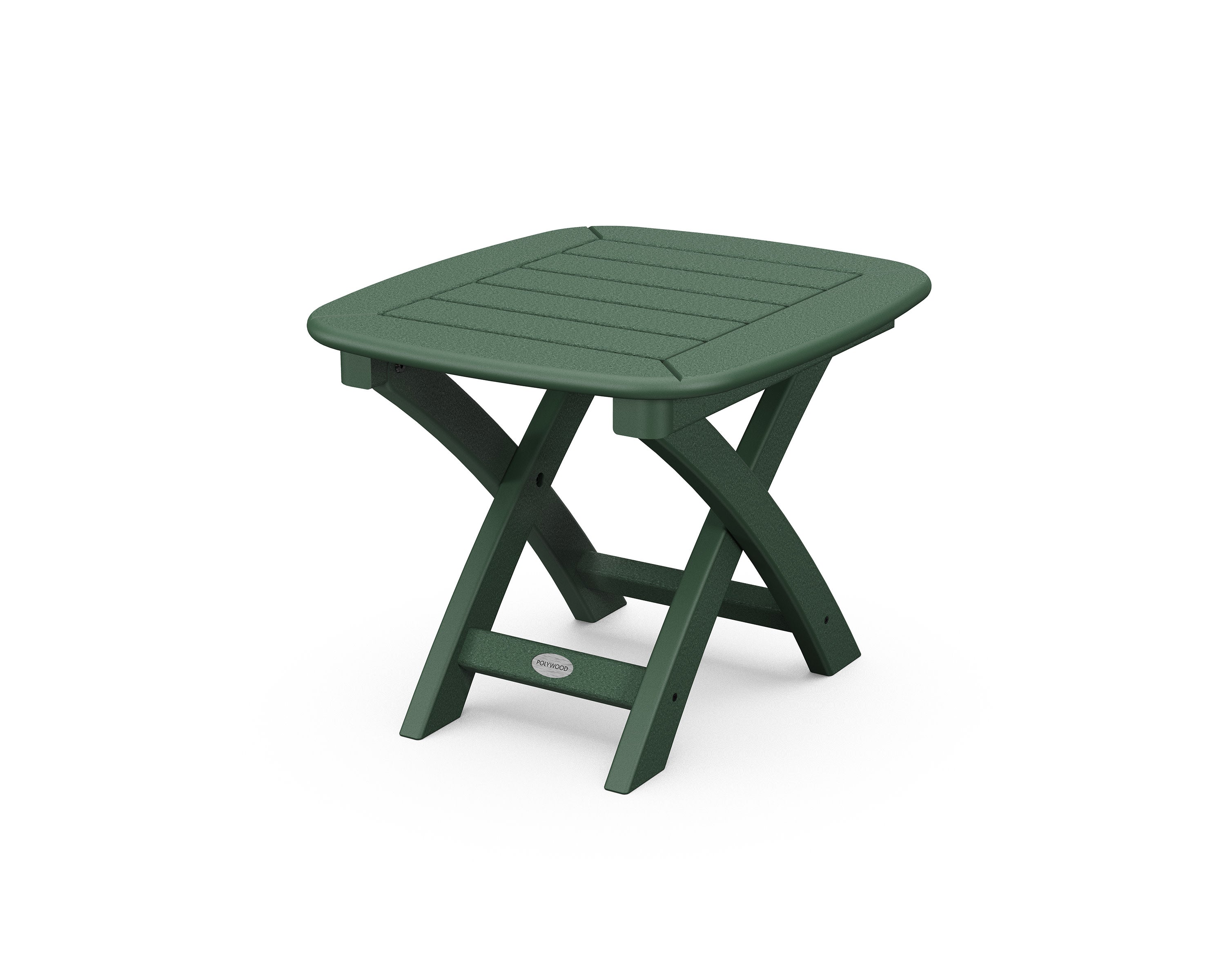 Nautical 21" x 18" Side Table in Green