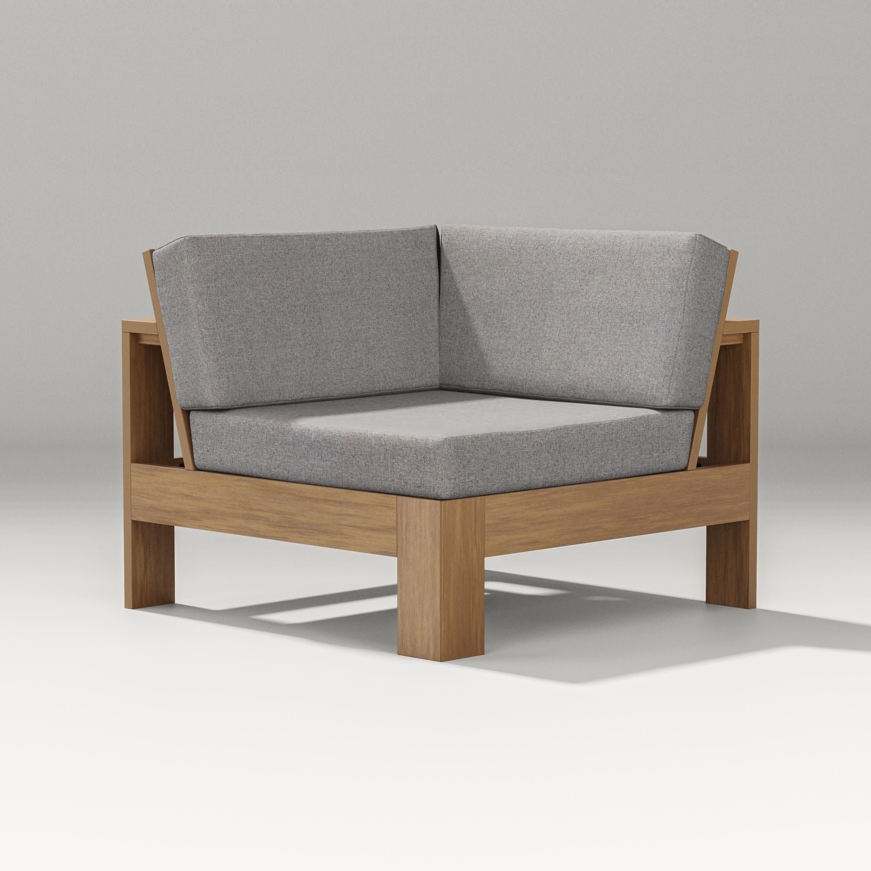 Latitude Modular Corner Chair in Natural / Grey Mist