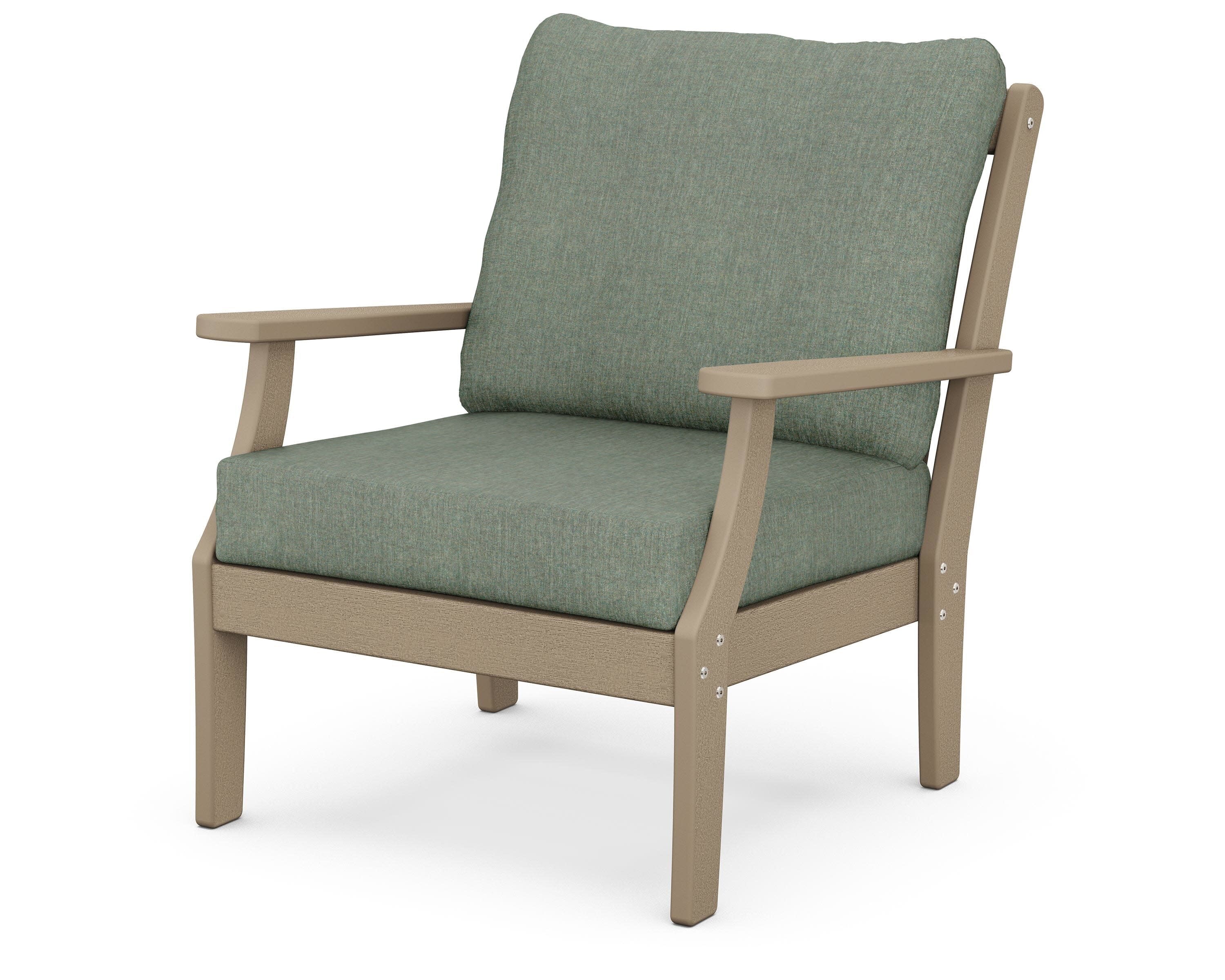 Braxton Deep Seating Chair in Vintage Sahara / Cast Sage