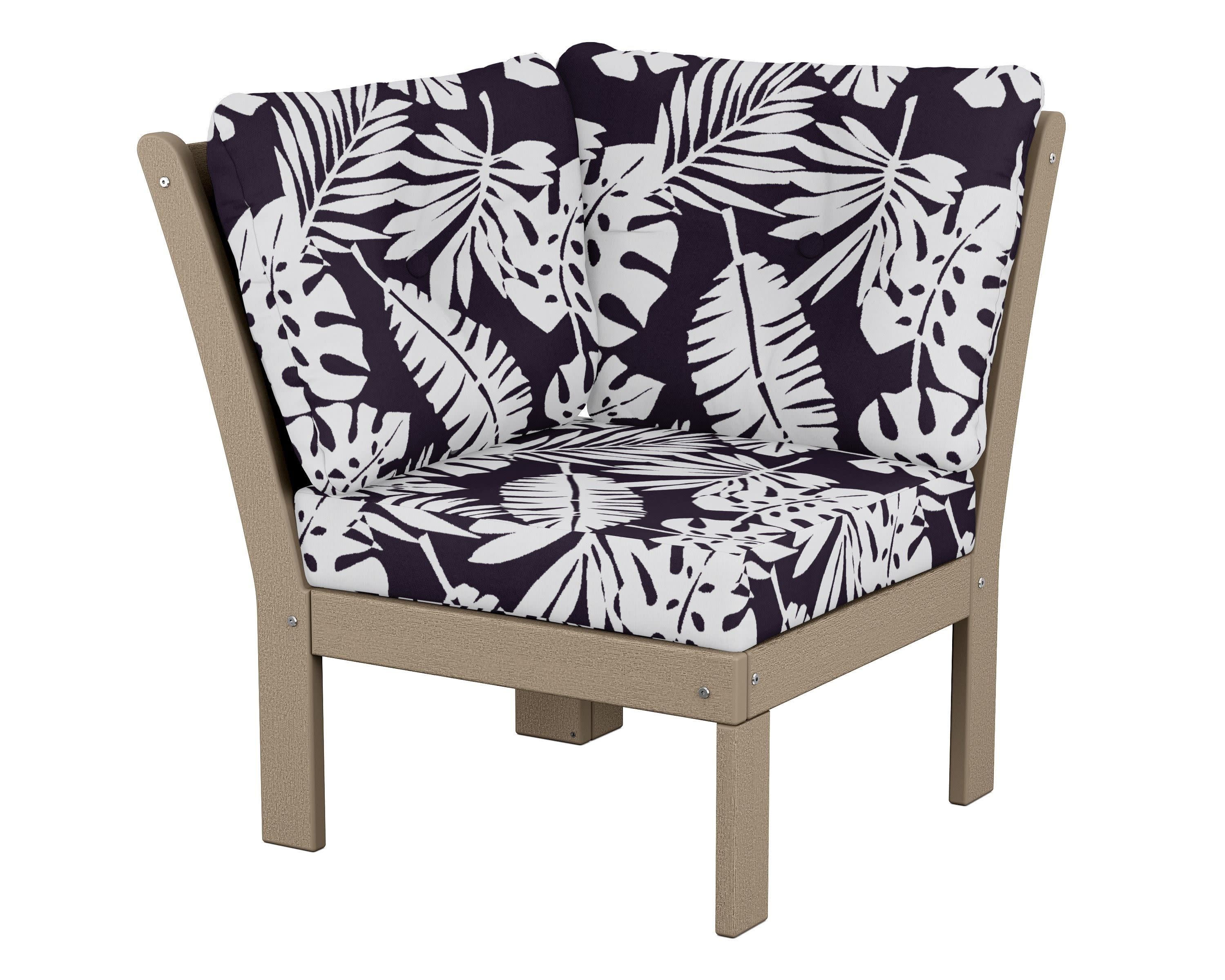 Vineyard Modular Corner Chair in Vintage Sahara / Leaf Navy