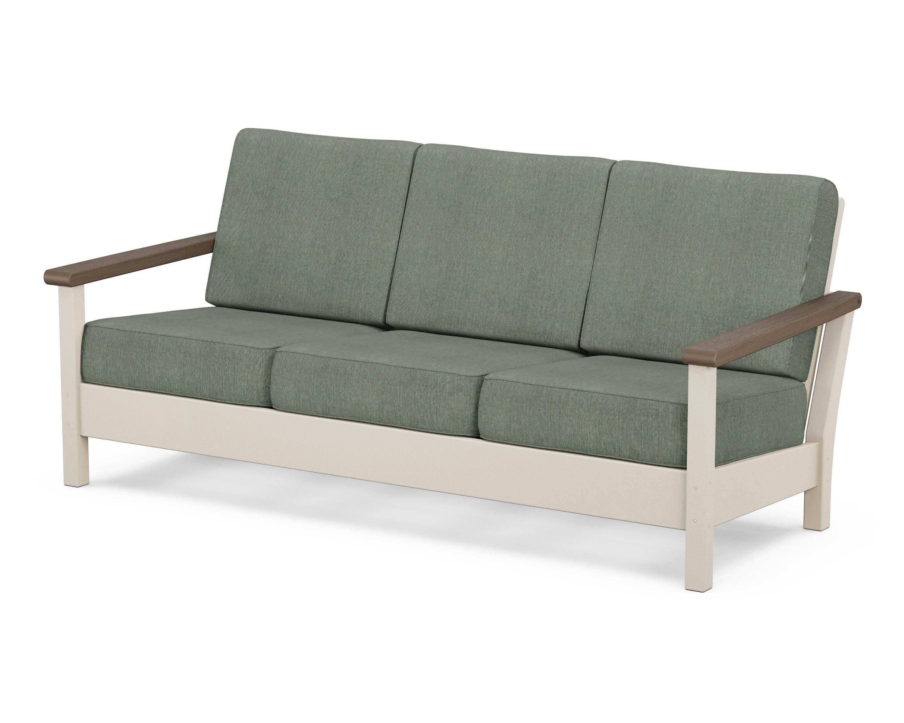 Harbour Deep Seating Sofa in Sand / Kona / Cast Sage
