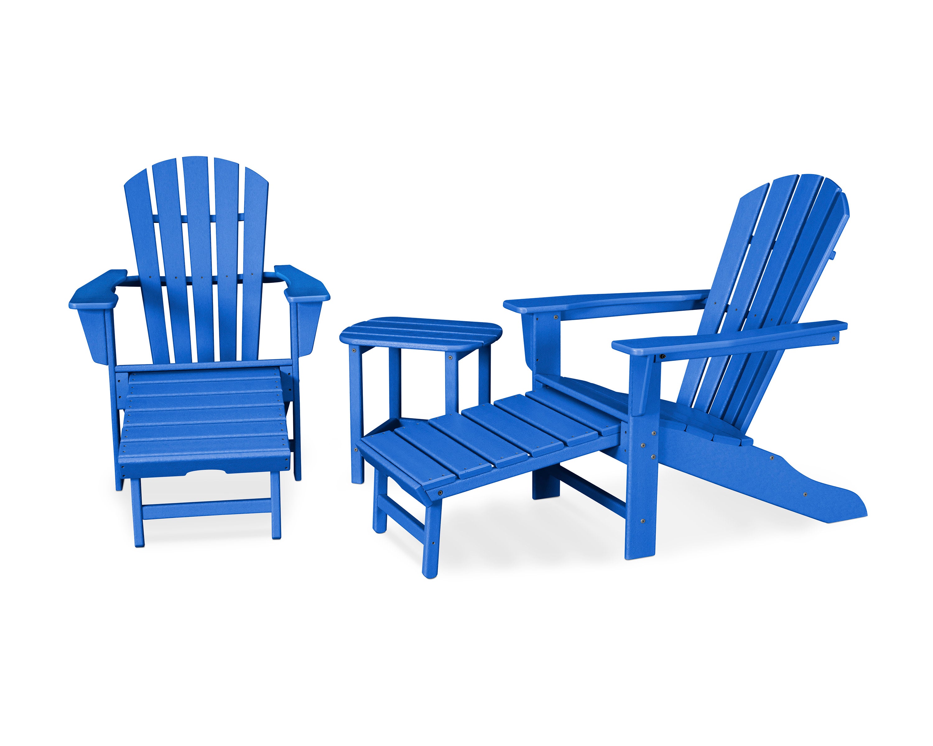Palm Coast Ultimate Adirondack 3-Piece Set in Pacific Blue