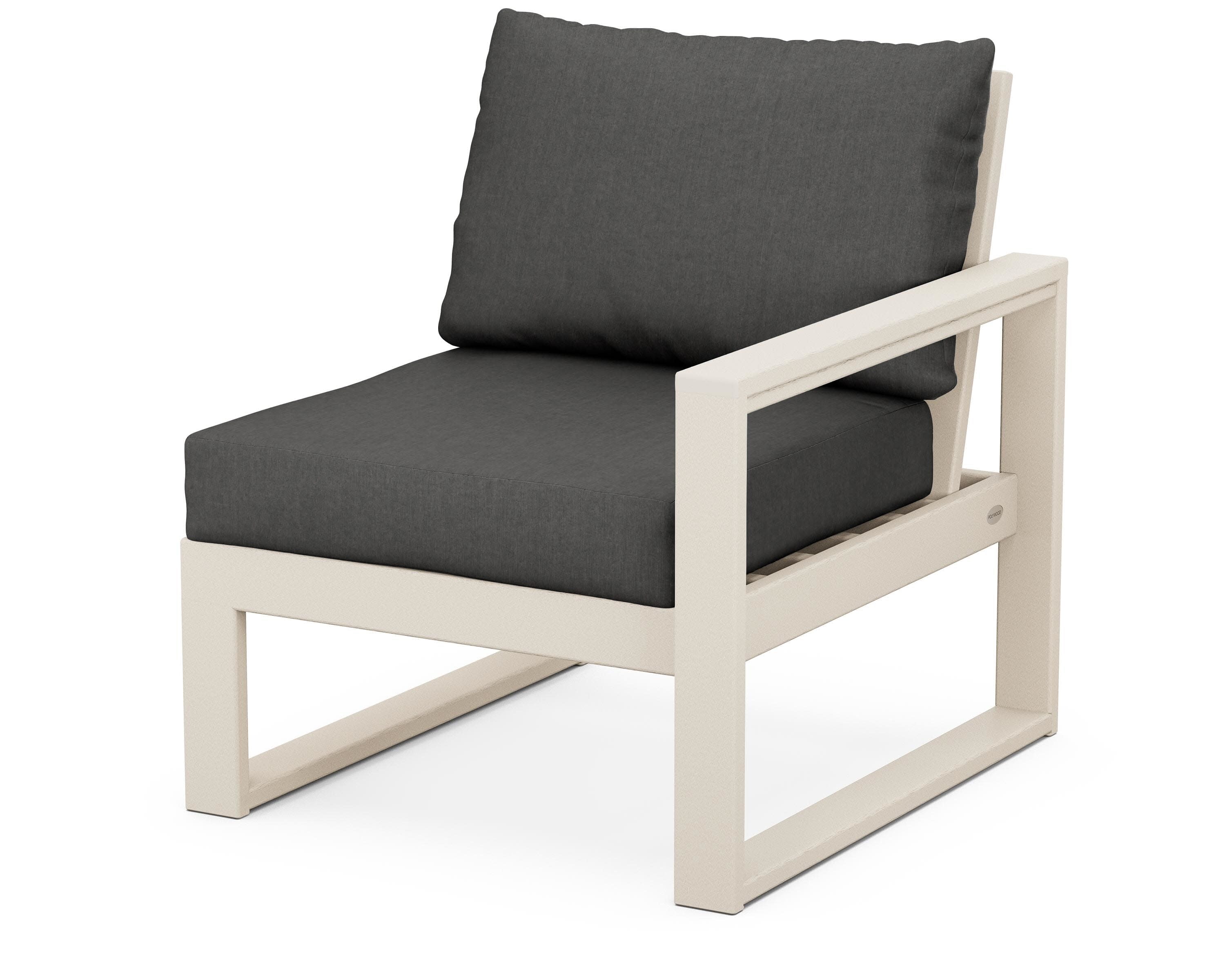 EDGE Modular Right Arm Chair in Sand / Spectrum Carbon
