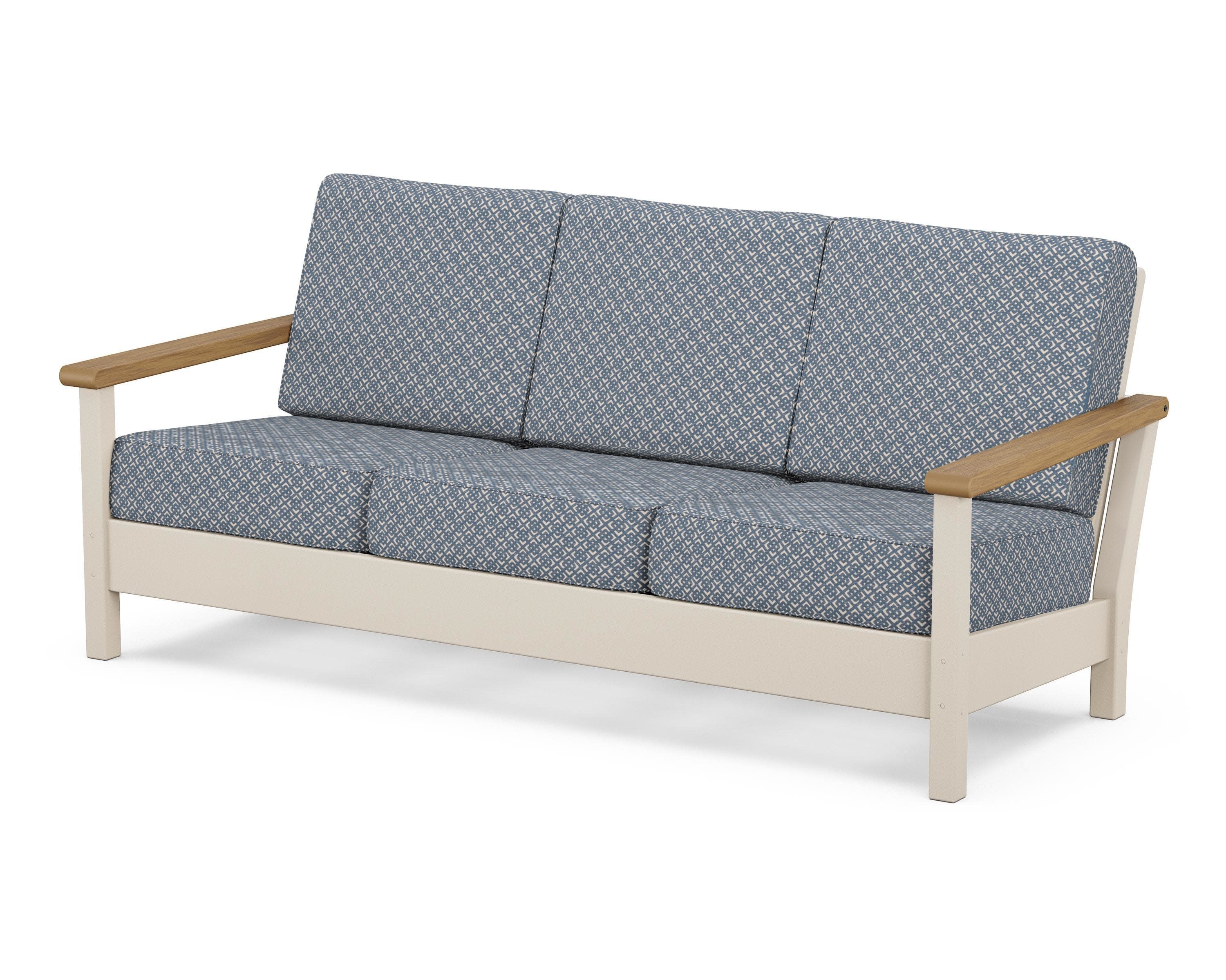 Harbour Deep Seating Sofa in Sand / Natural / Hopscotch
