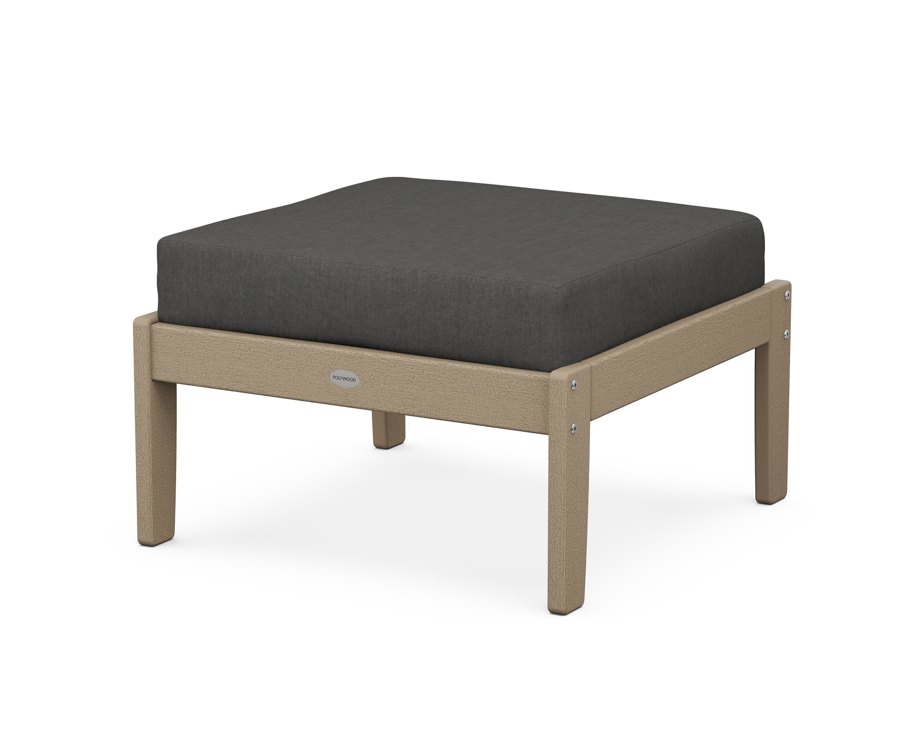 Braxton Deep Seating Ottoman in Vintage Sahara / Spectrum Carbon