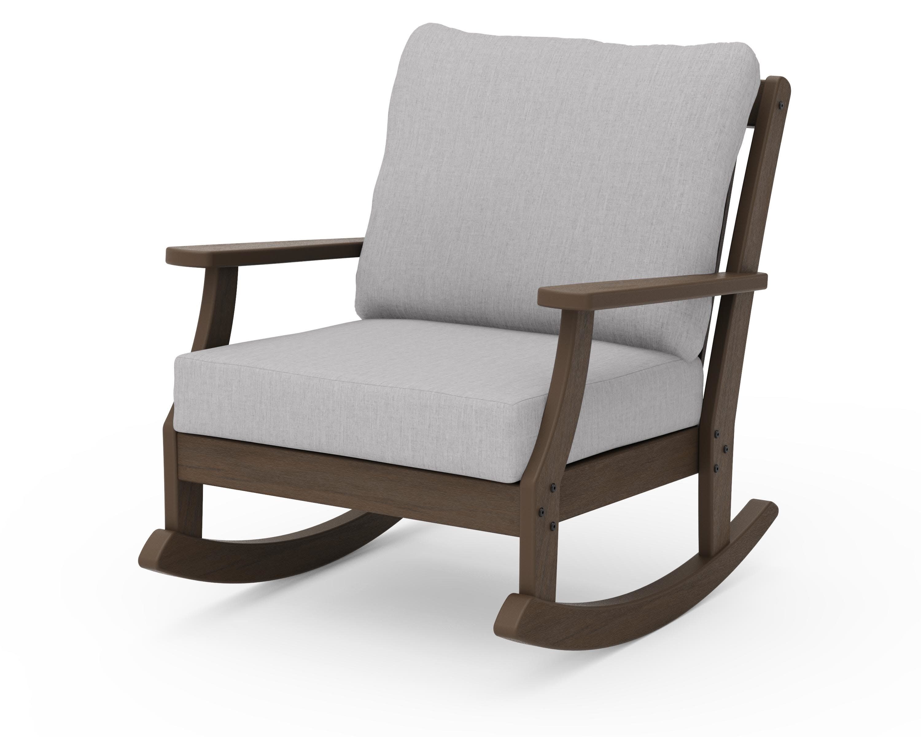 Braxton Deep Seating Rocking Chair in Kona / Granite