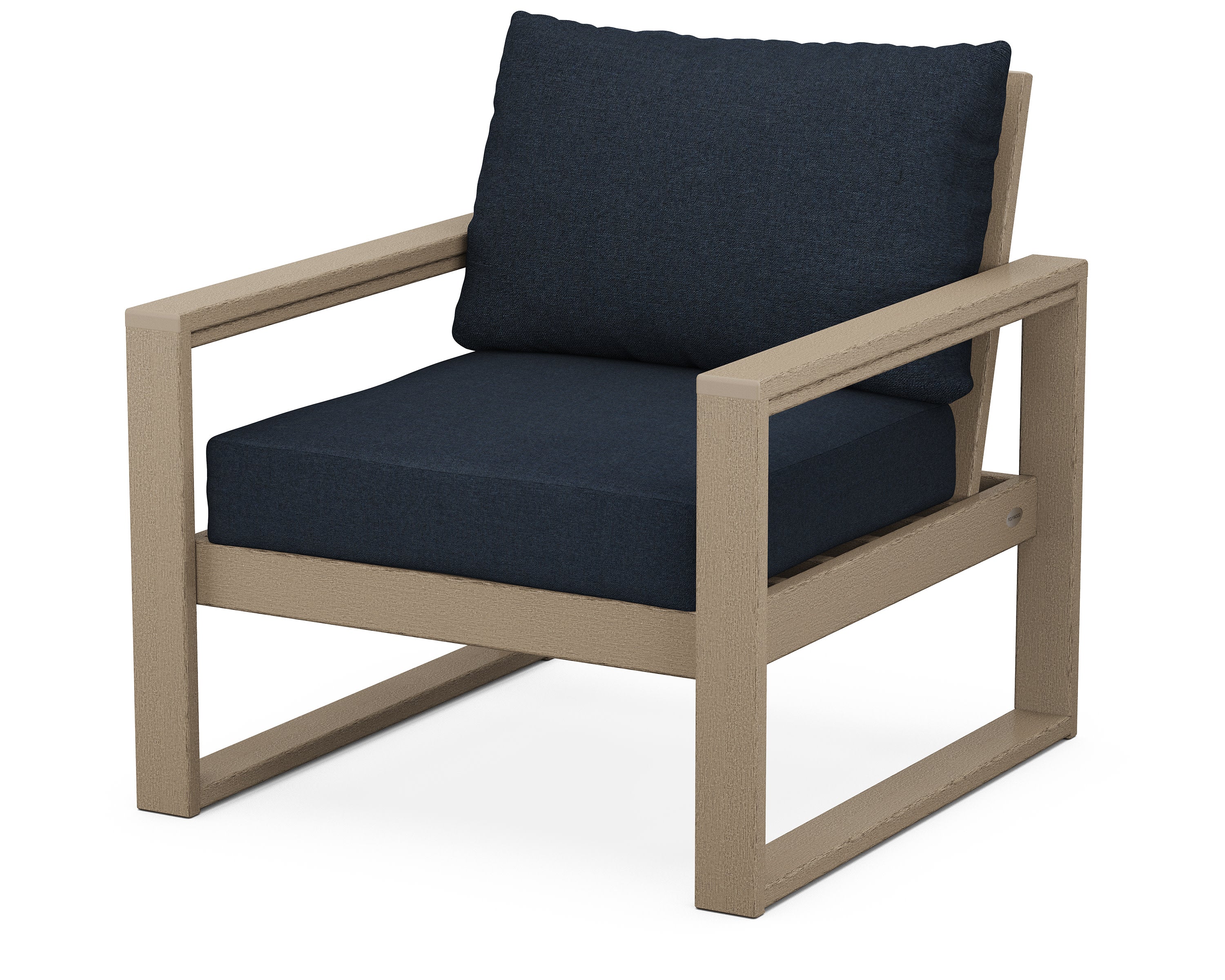 EDGE Club Chair in Vintage Sahara / Marine Indigo