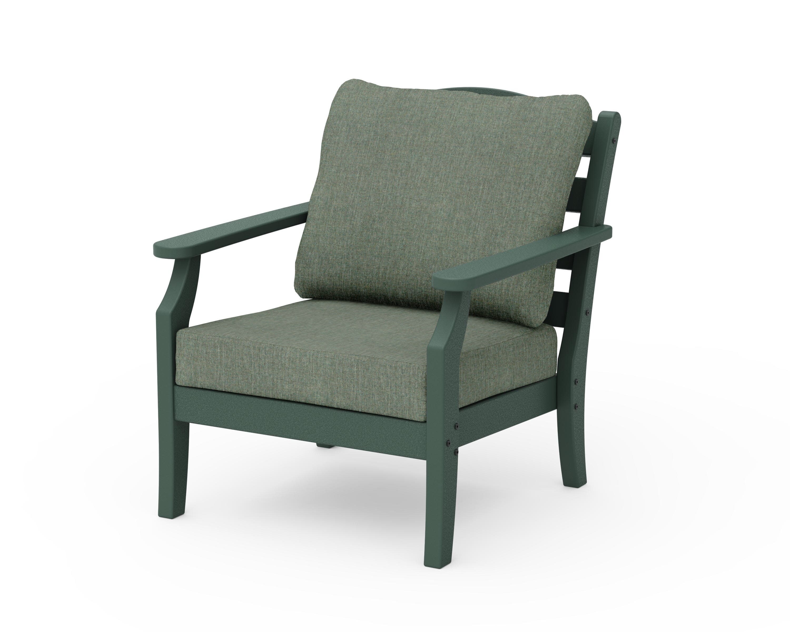Savannah Deep Seating Chair in Green / Cast Sage