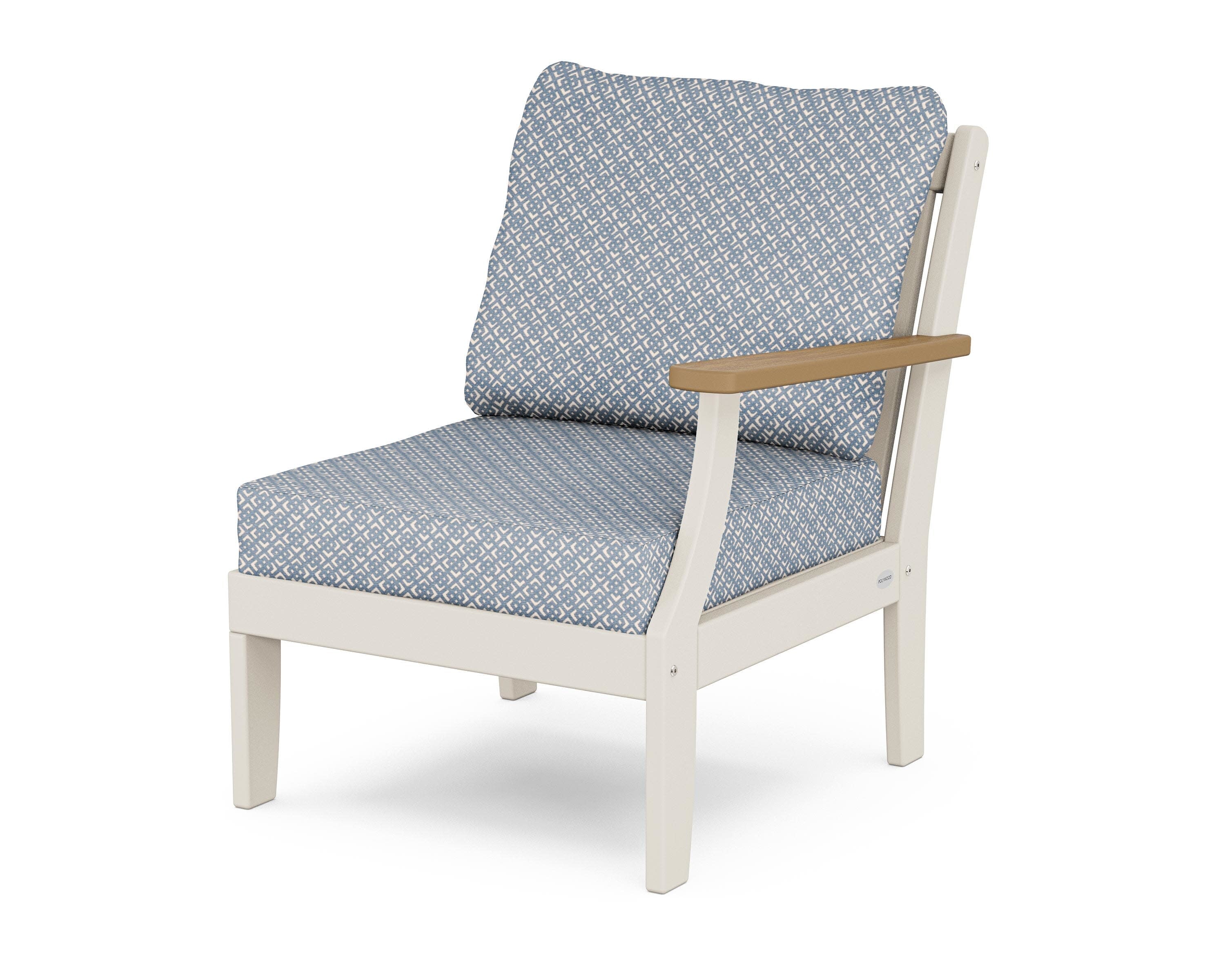 Braxton Modular Right Arm Chair in Sand / Natural / Hopscotch