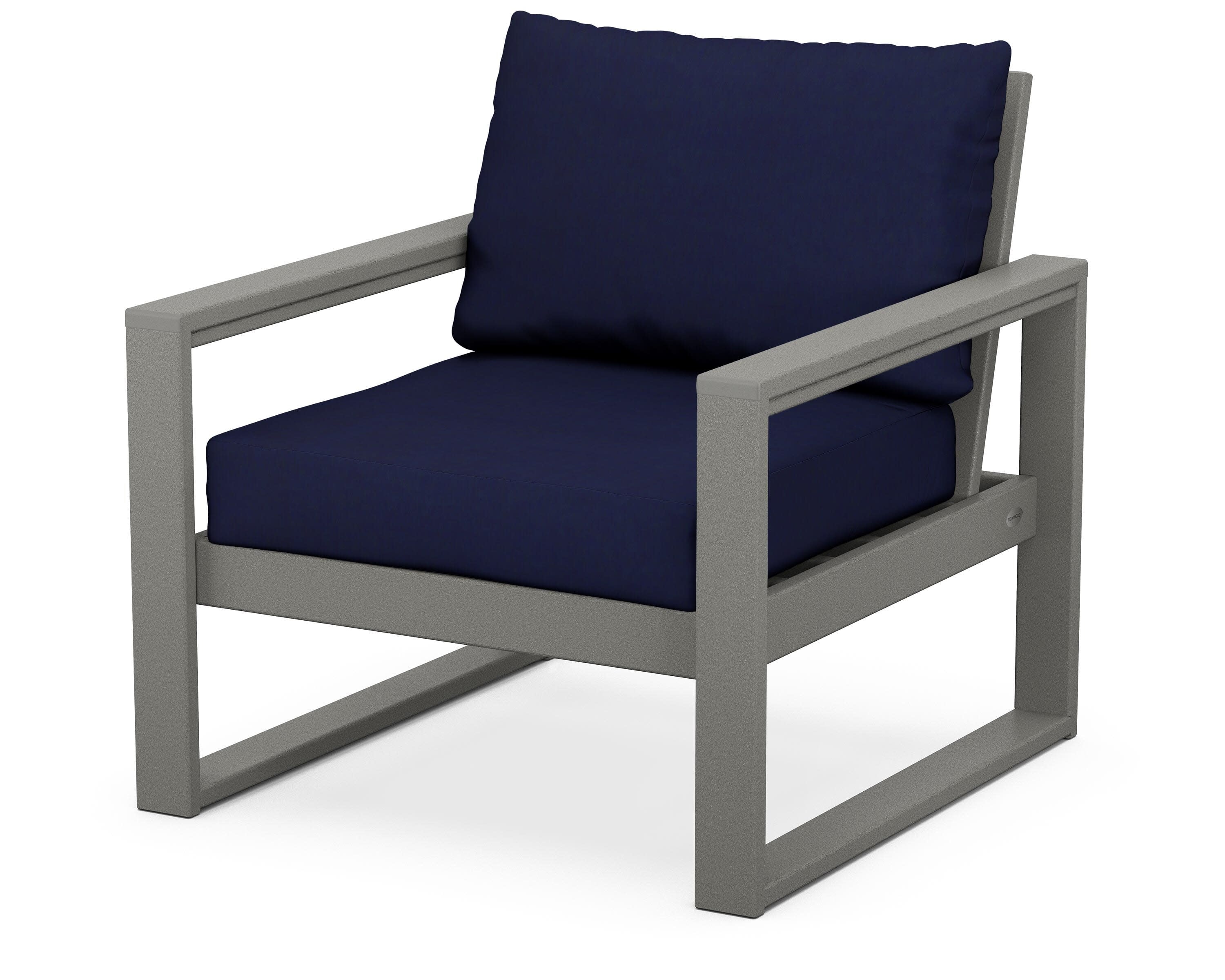 EDGE Club Chair in Slate Grey / Navy