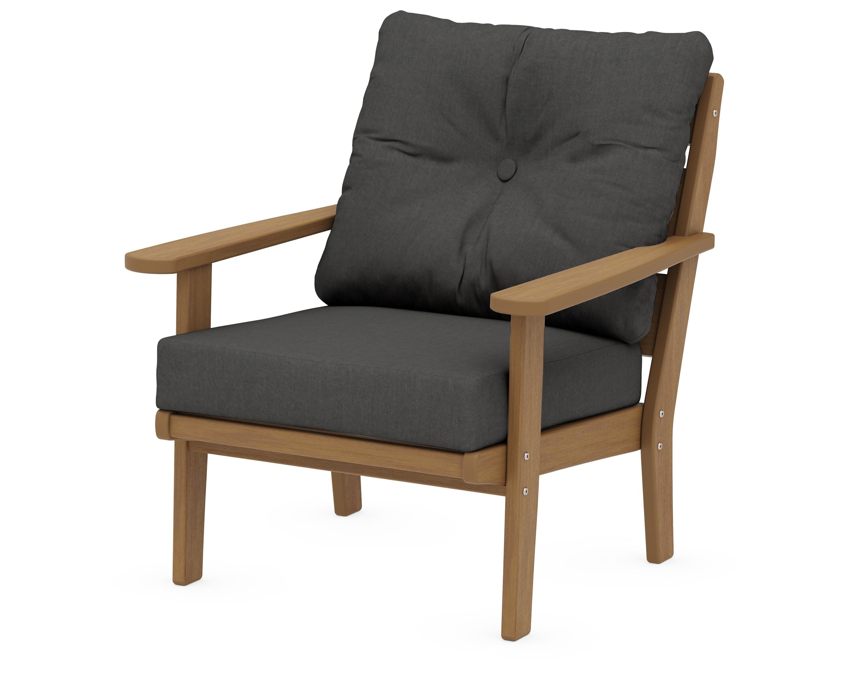 Lakeside Deep Seating Chair in Natural / Spectrum Carbon