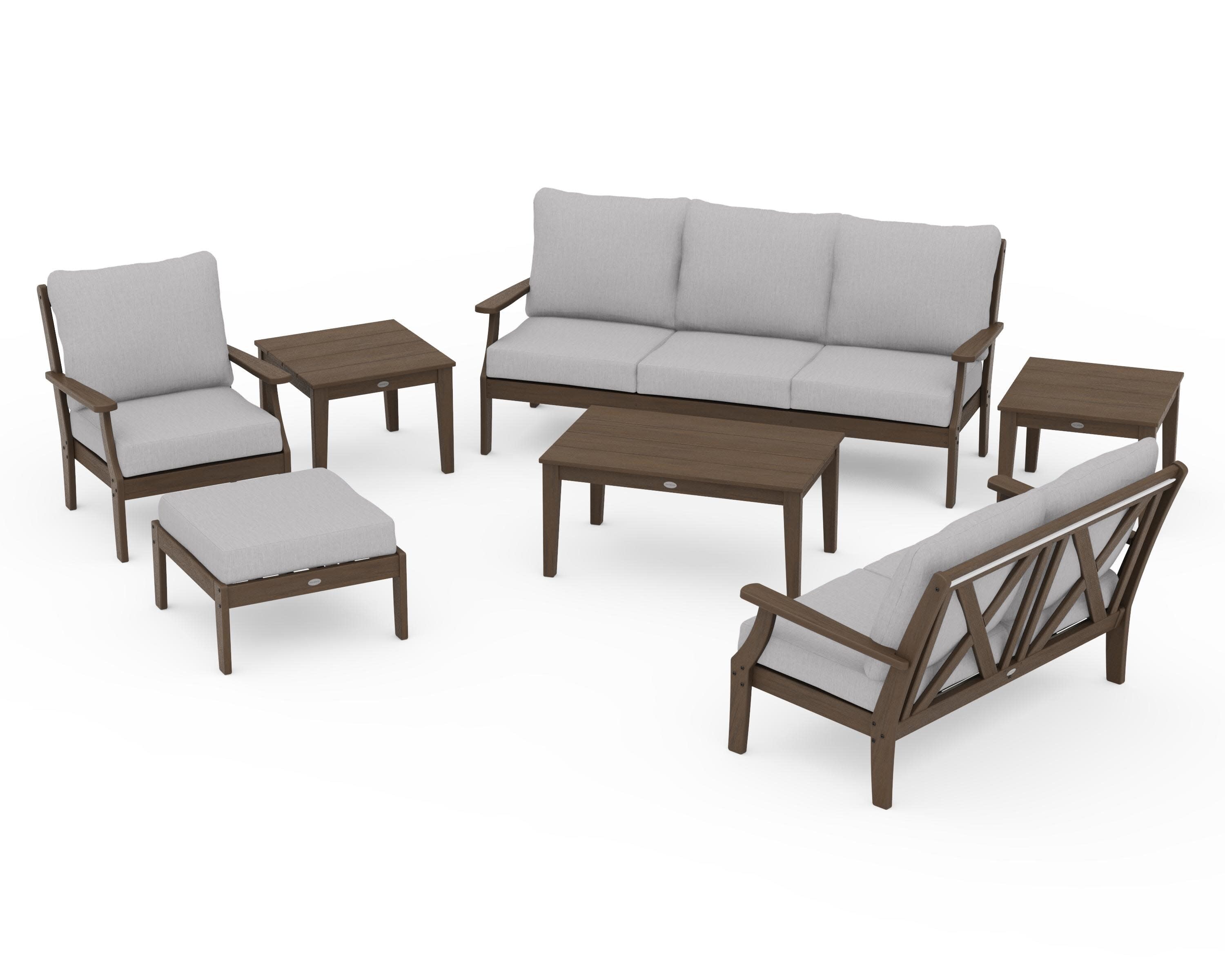 Braxton 7-Piece Deep Seating Set in Kona / Granite