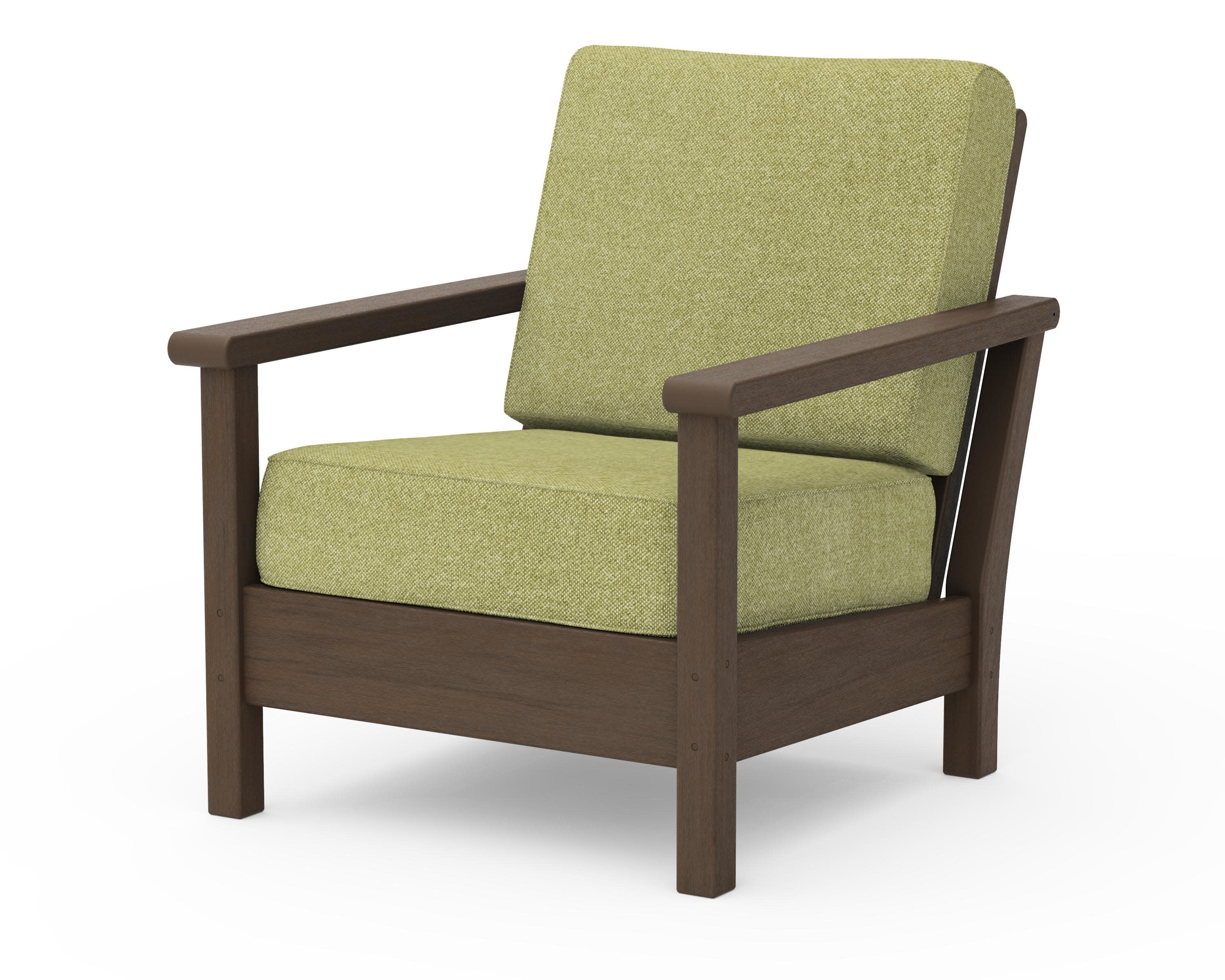 Harbour Deep Seating Chair in Kona / Chartreuse Boucle