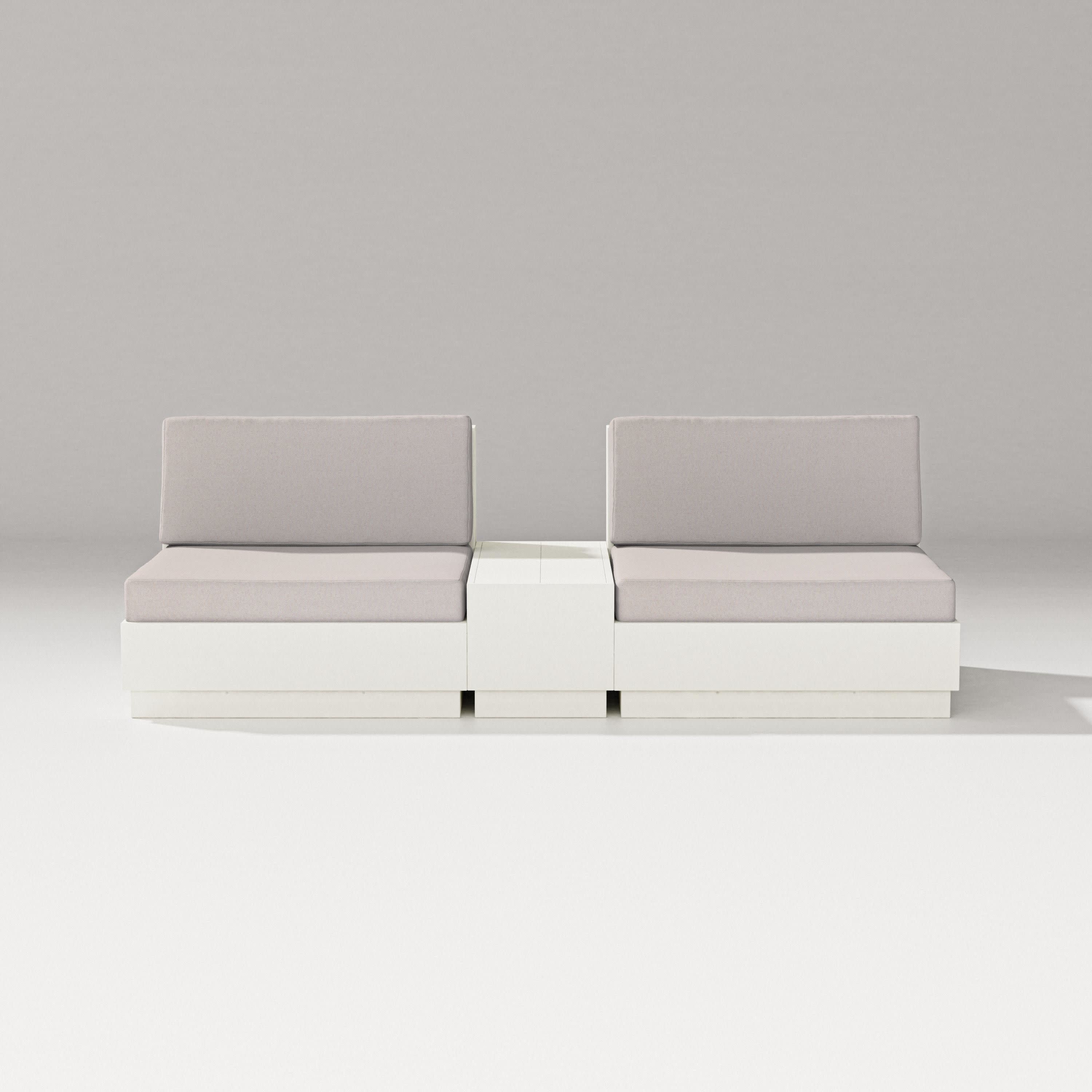 Elevate Lounge Chair Set in Vintage White / Dune Burlap