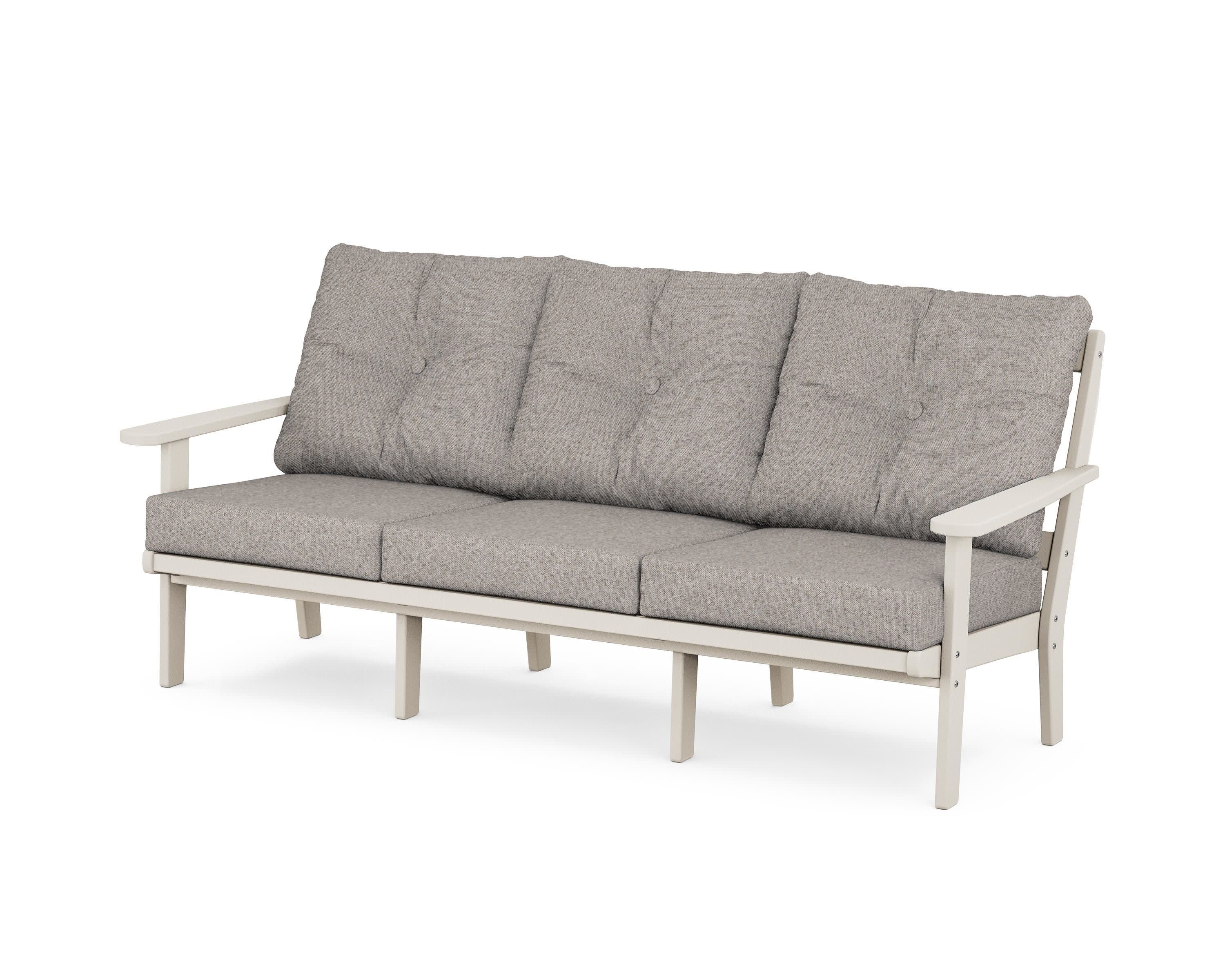 Mission Deep Seating Sofa in Sand / Weathered Tweed