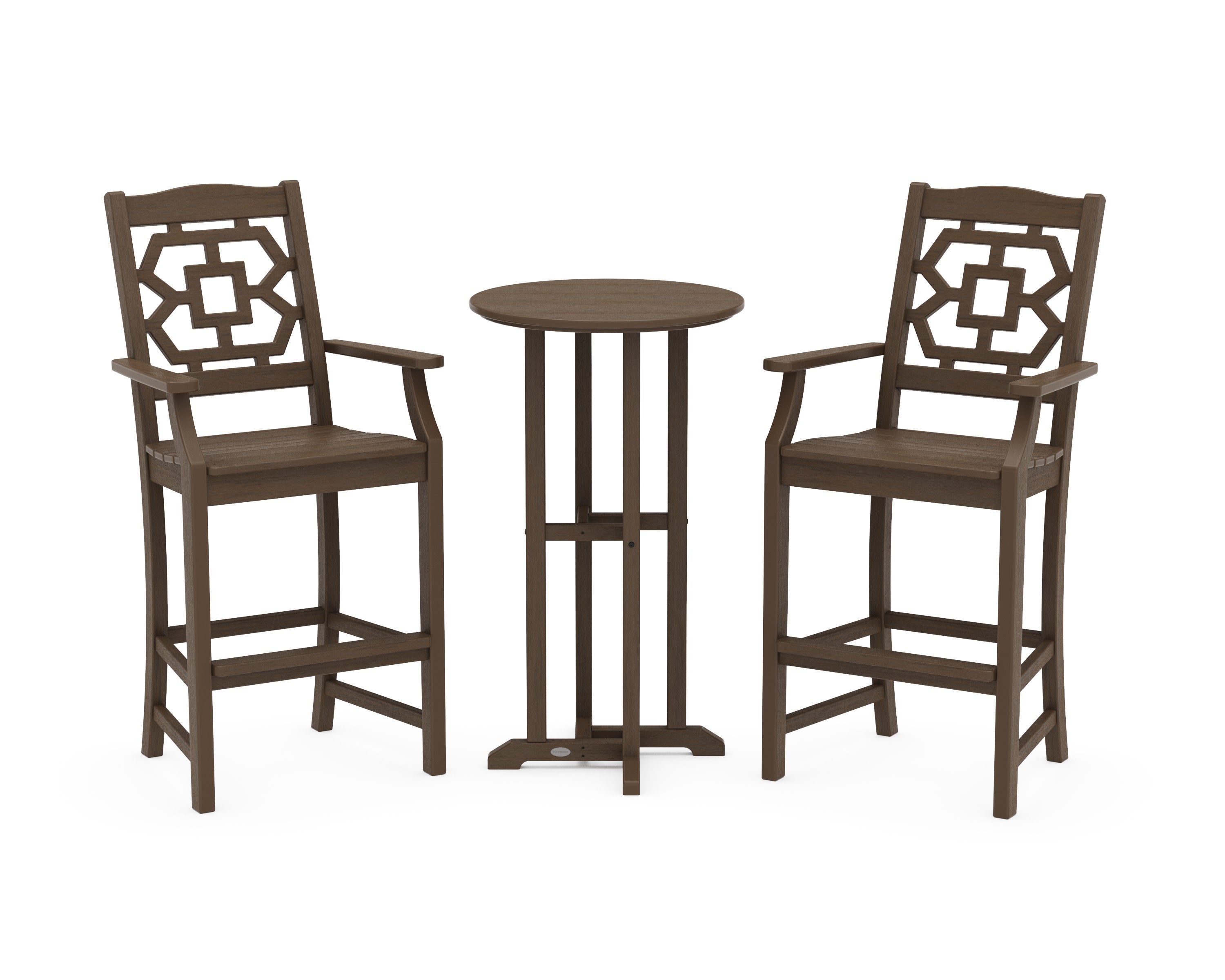 Chinoiserie 3-Piece Farmhouse Bar Set in Kona