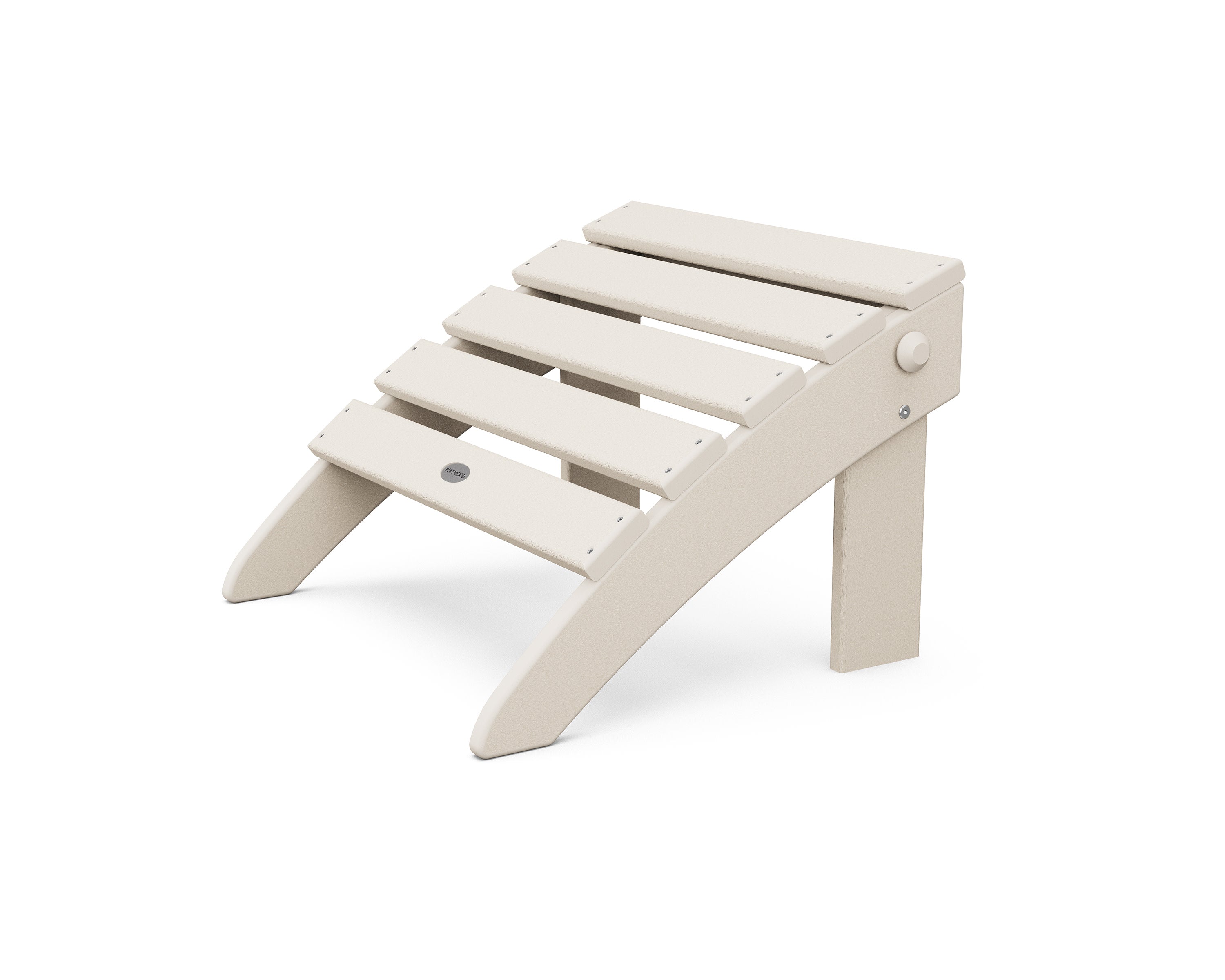 Classic Adirondack Folding Ottoman in Sand