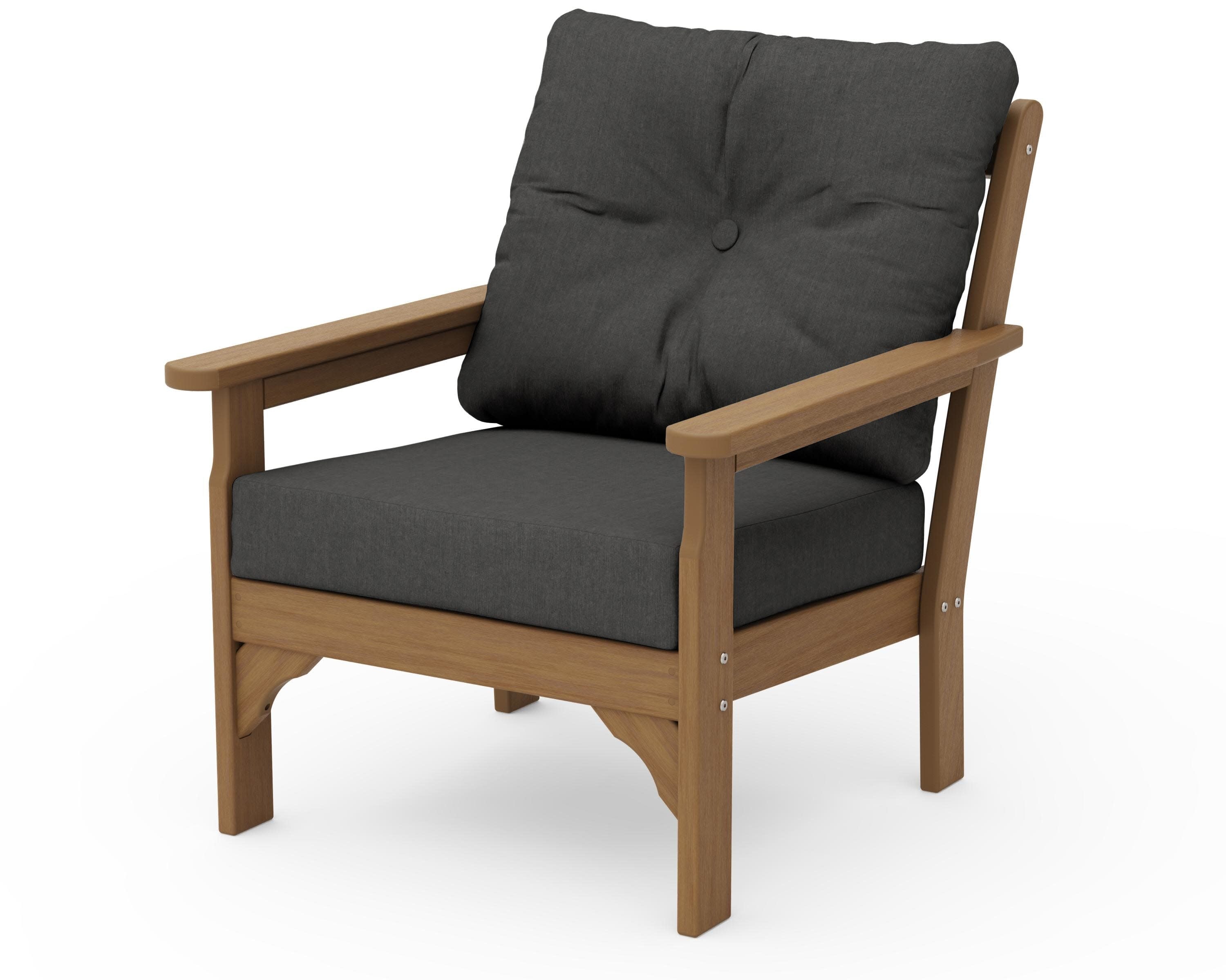 Vineyard Deep Seating Chair in Natural / Spectrum Carbon