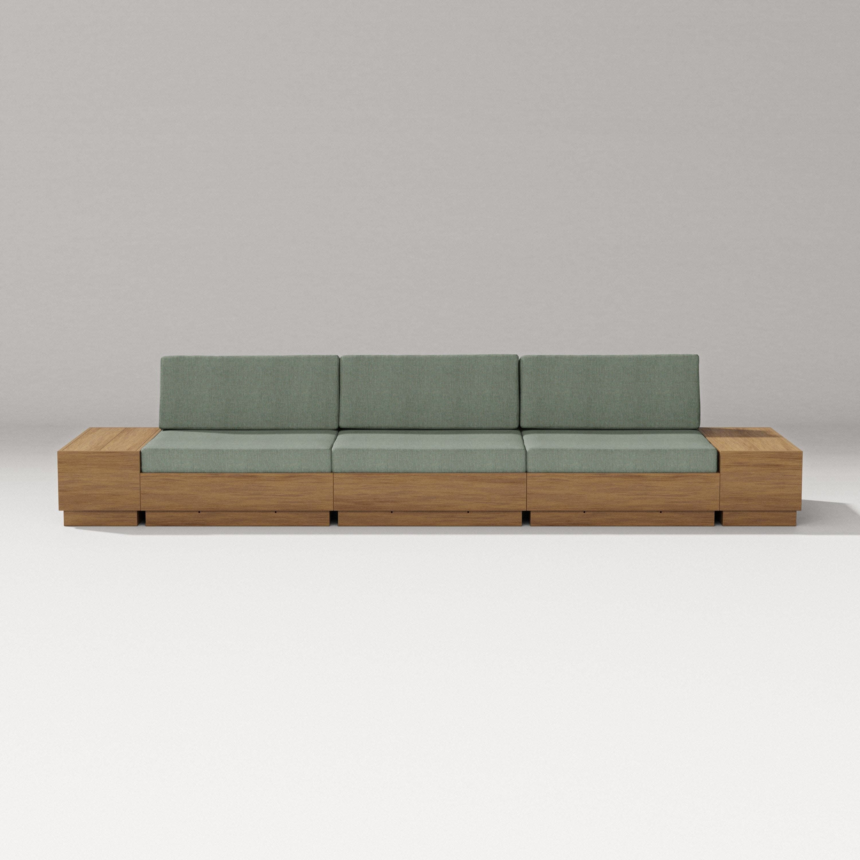 Elevate Straight Sectional in Natural / Cast Sage