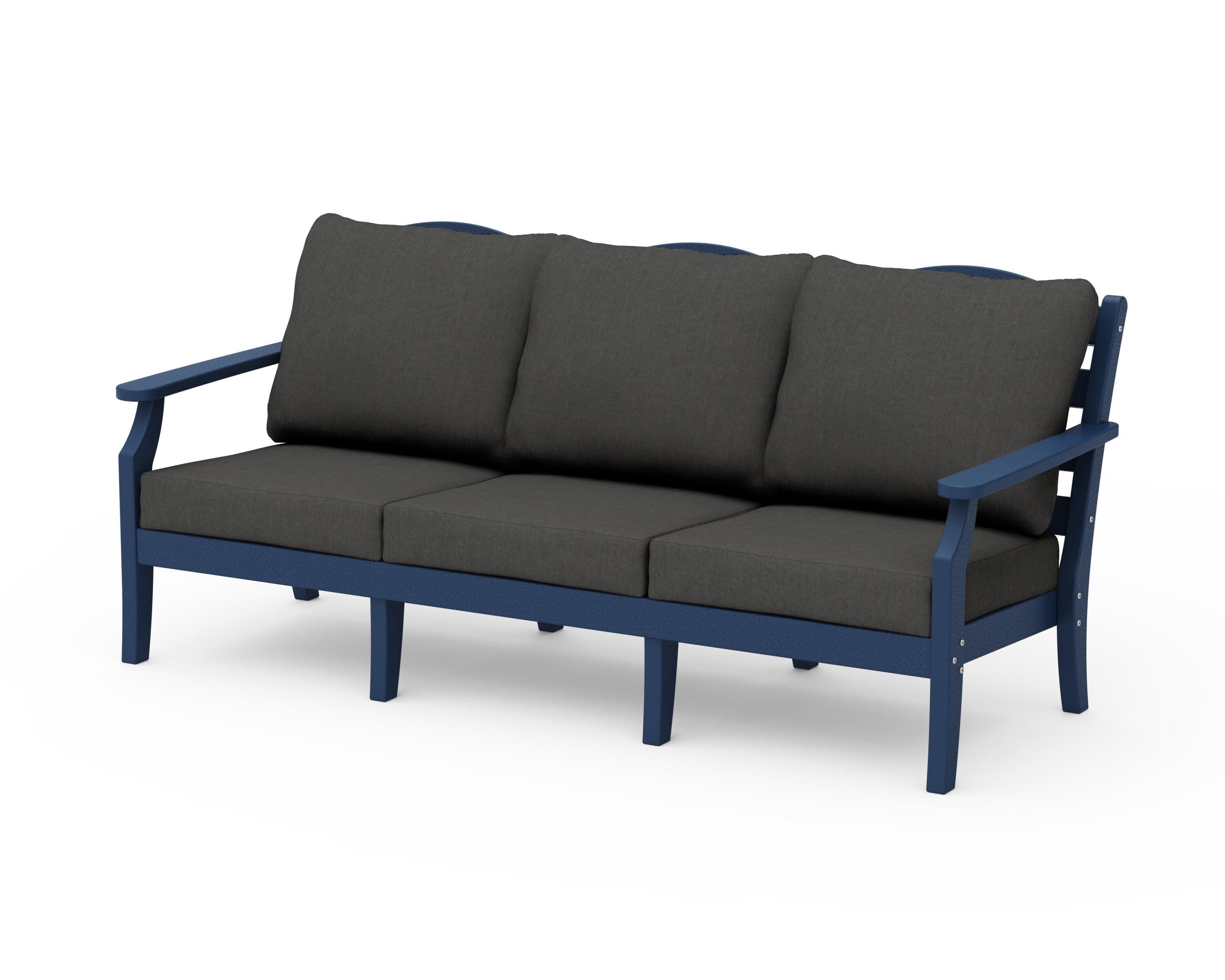 Savannah Deep Seating Sofa in Navy / Spectrum Carbon