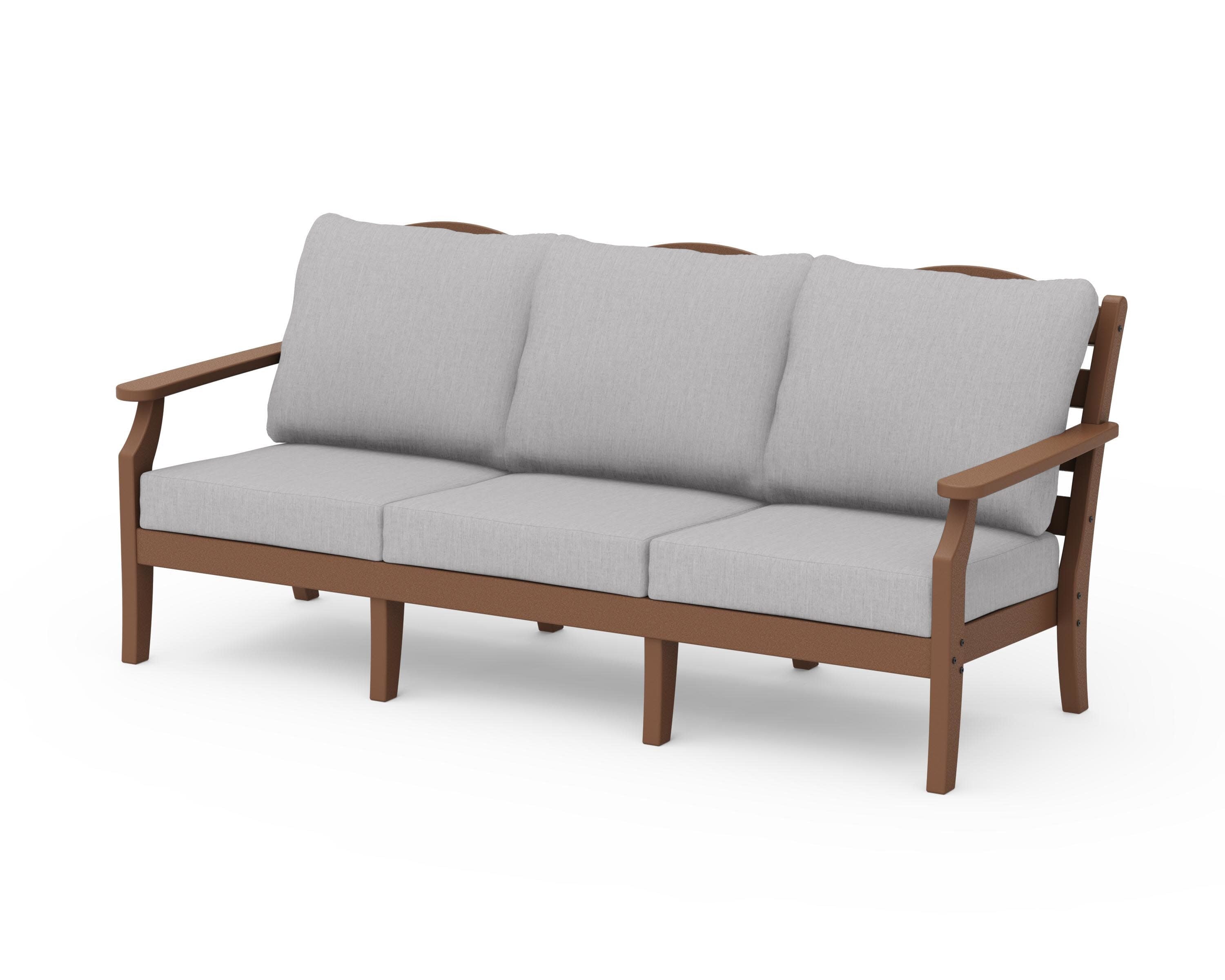 Savannah Deep Seating Sofa in Teak / Granite