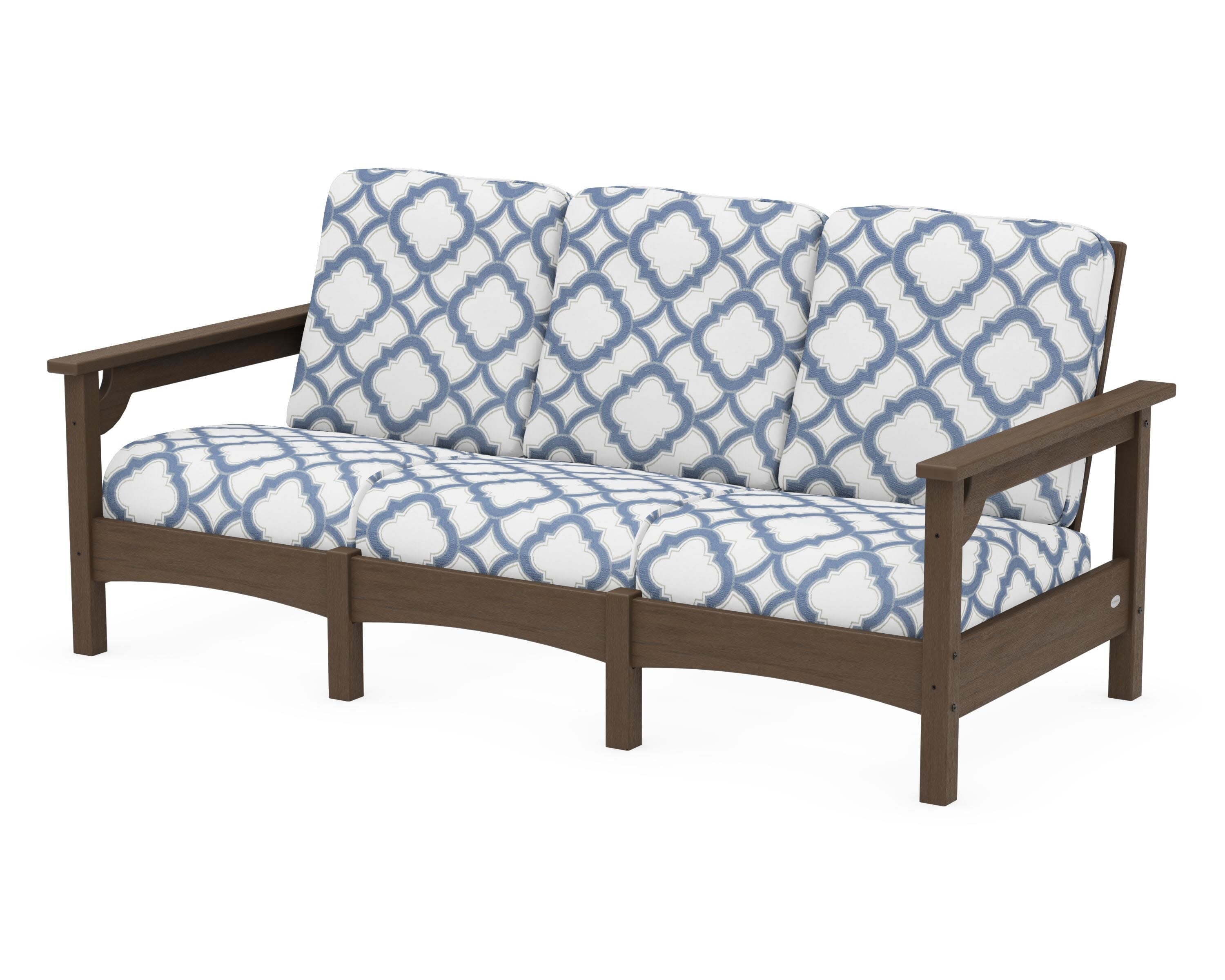 Club Sofa in Kona / Trellis Sky Blue