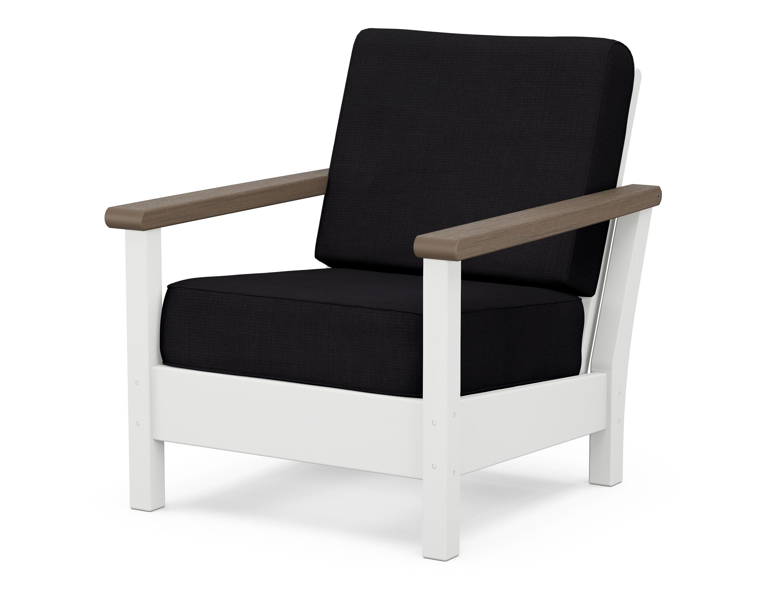 Harbour Deep Seating Chair in White / Kona / Midnight Linen