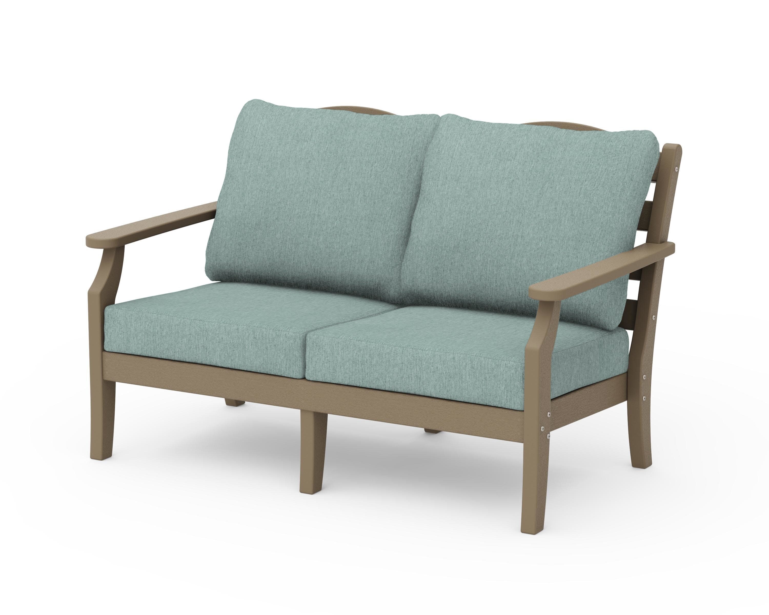 Savannah Deep Seating Loveseat in Vintage Sahara / Glacier Spa
